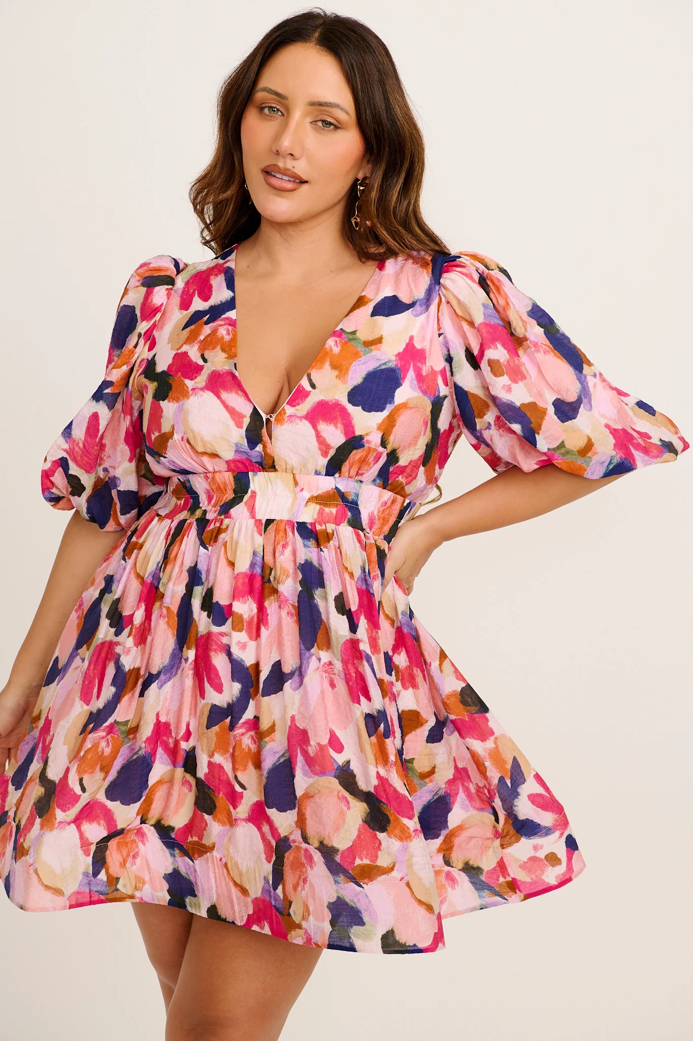 Champagne Nights Dress in Multi Print - Image 11
