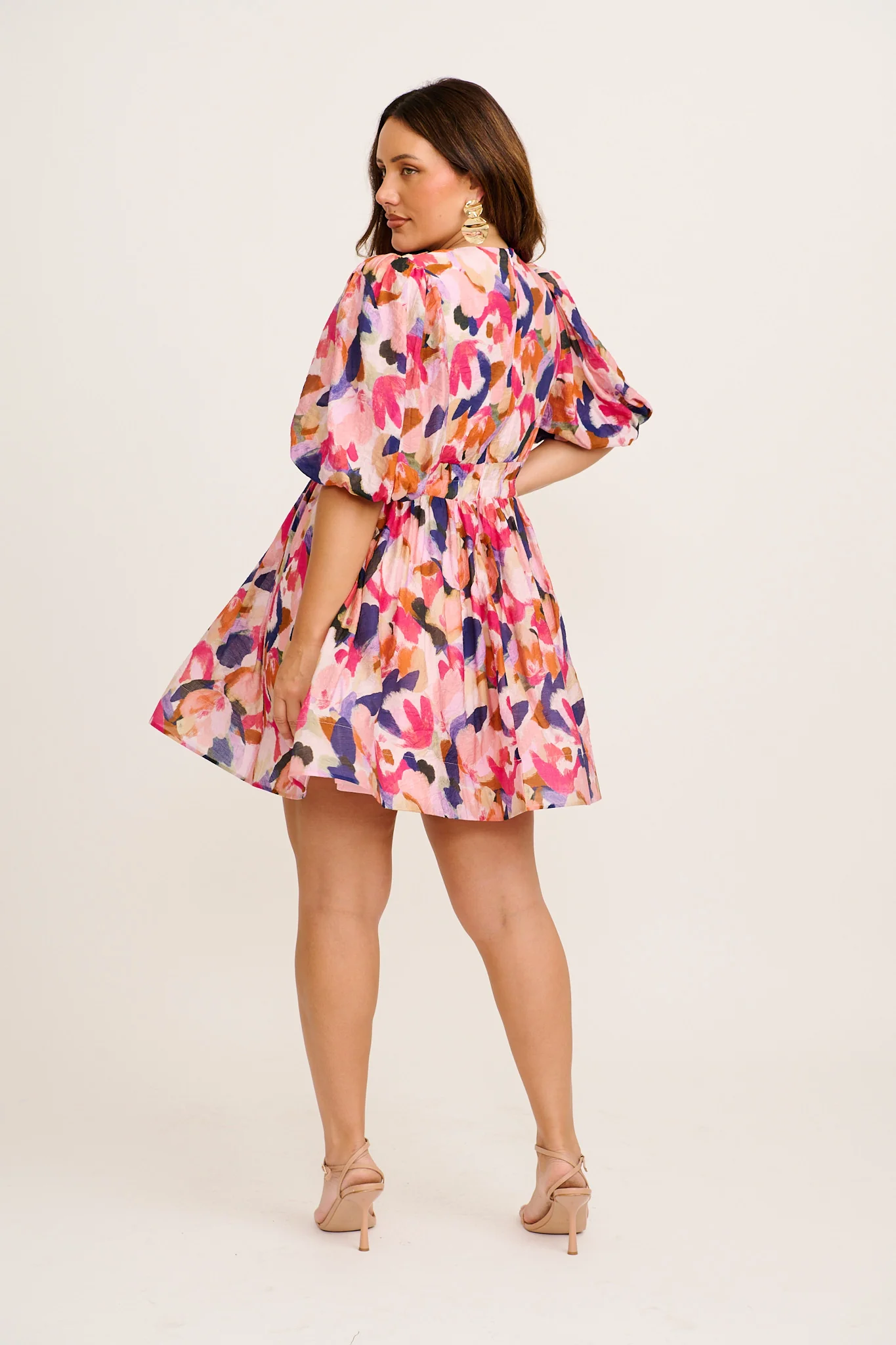 Champagne Nights Dress in Multi Print - Image 13