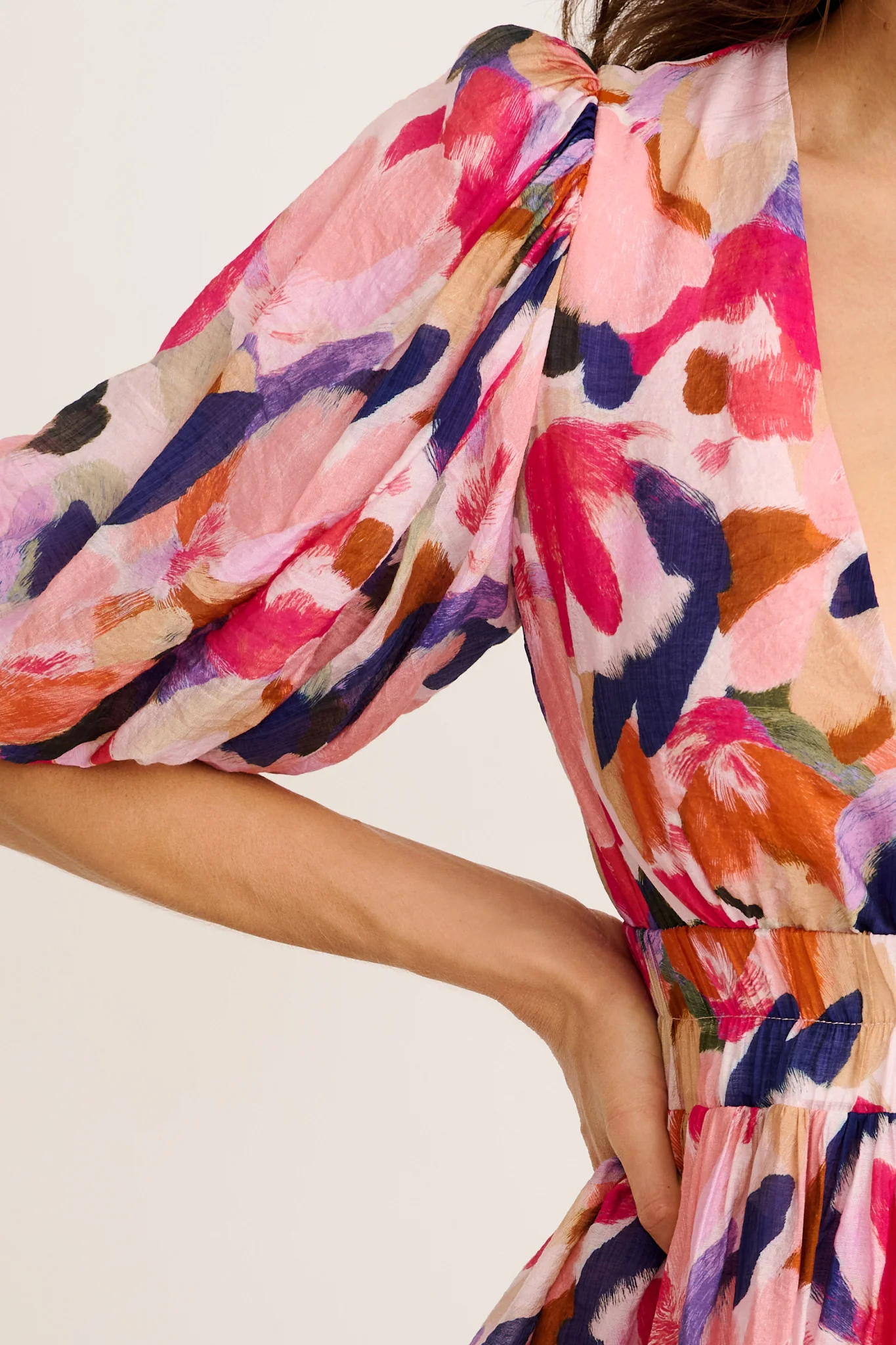 Champagne Nights Dress in Multi Print - Image 14