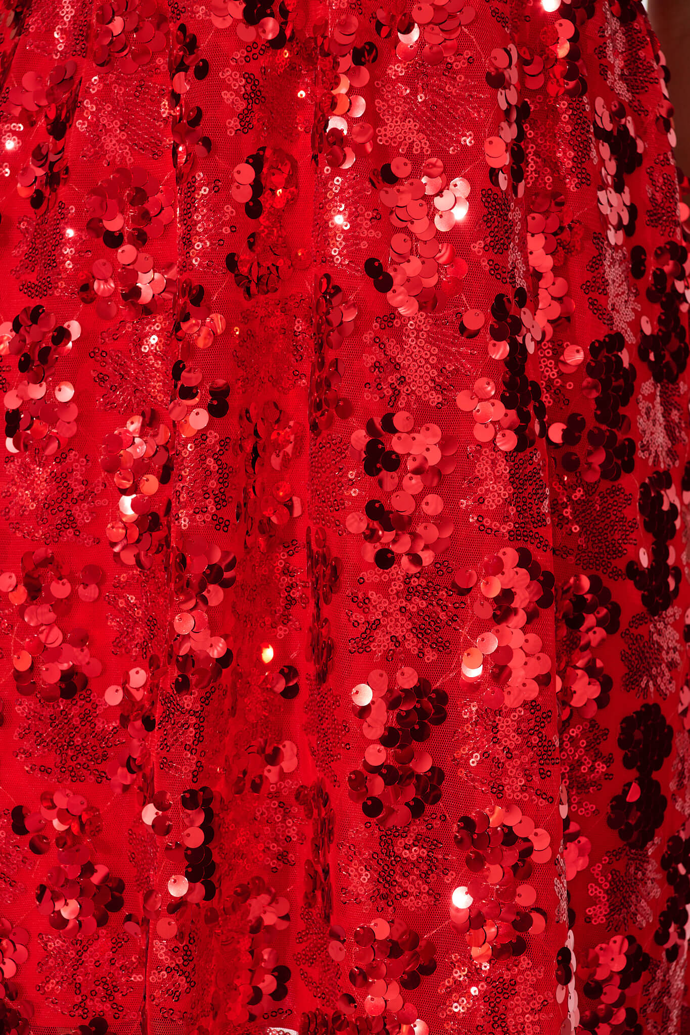 Chandelier Sequin Dress In Red Sequin - Image 10