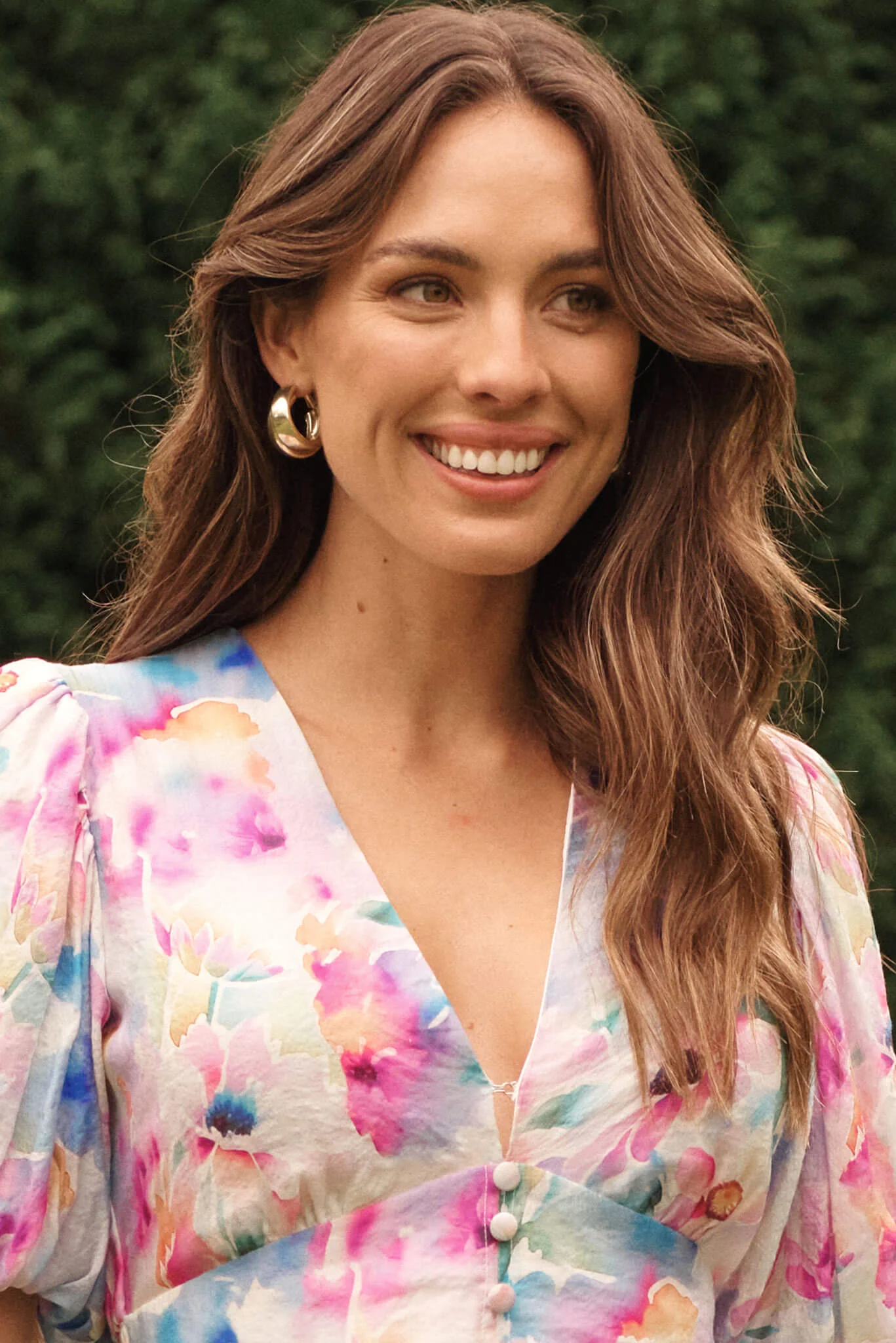 Clarissa Dress In Pastel Watercolour Floral - Image 8