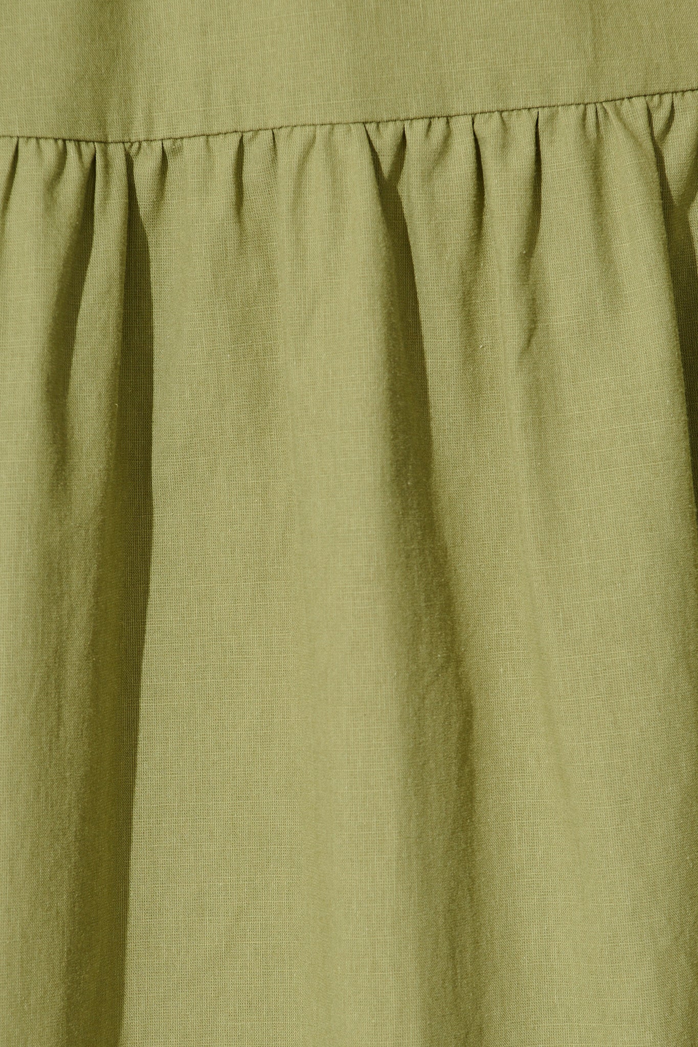Cobana Midi Dress in Sage Cotton Linen - Image 6
