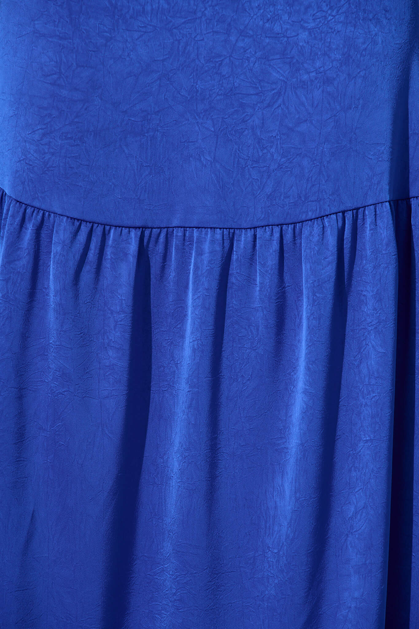 Constantine Maxi Dress In Cobalt Crinkle Satin - Image 6