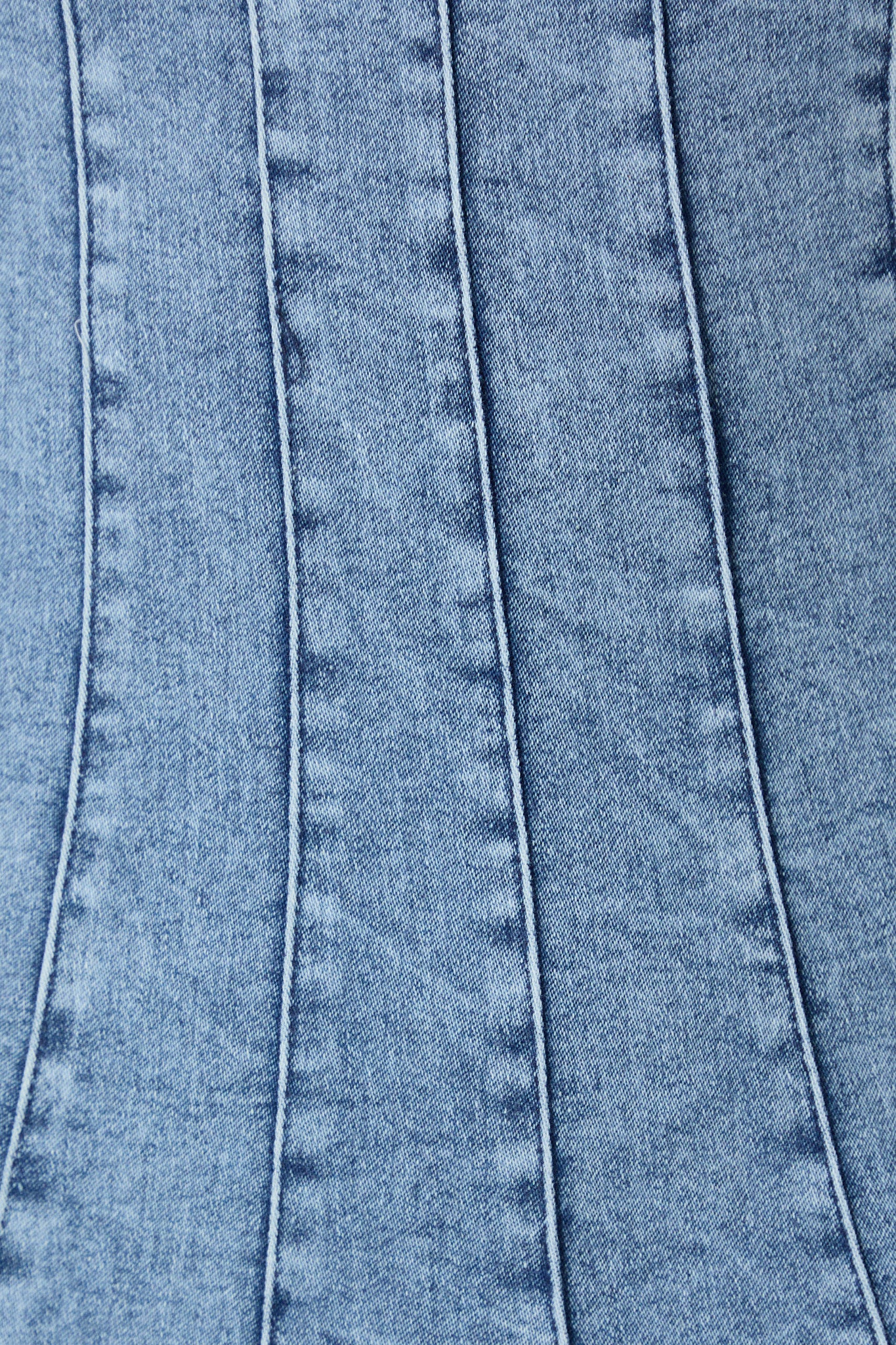 Cosmic Girl Midi Dress In Light Blue Denim Wash - Image 6