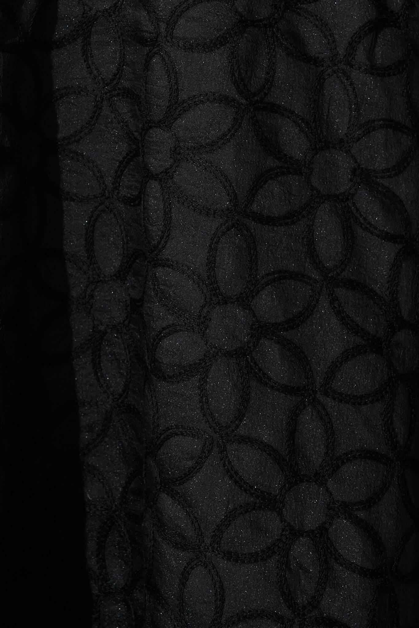 Countess Maxi Dress In Black Embroidered Organza - Image 6
