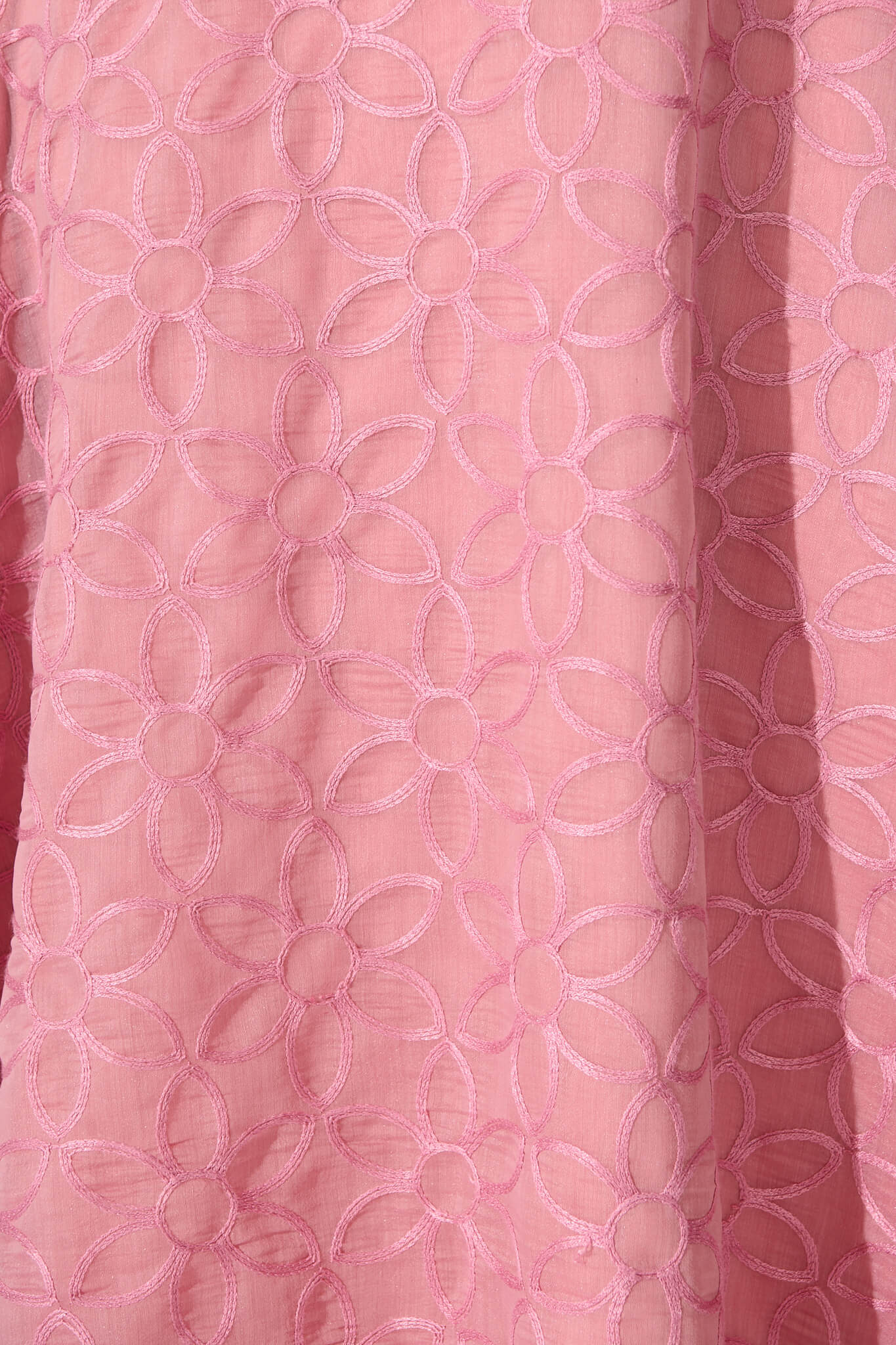 Countess Maxi Dress in Pink Embroidered Organza - Image 14