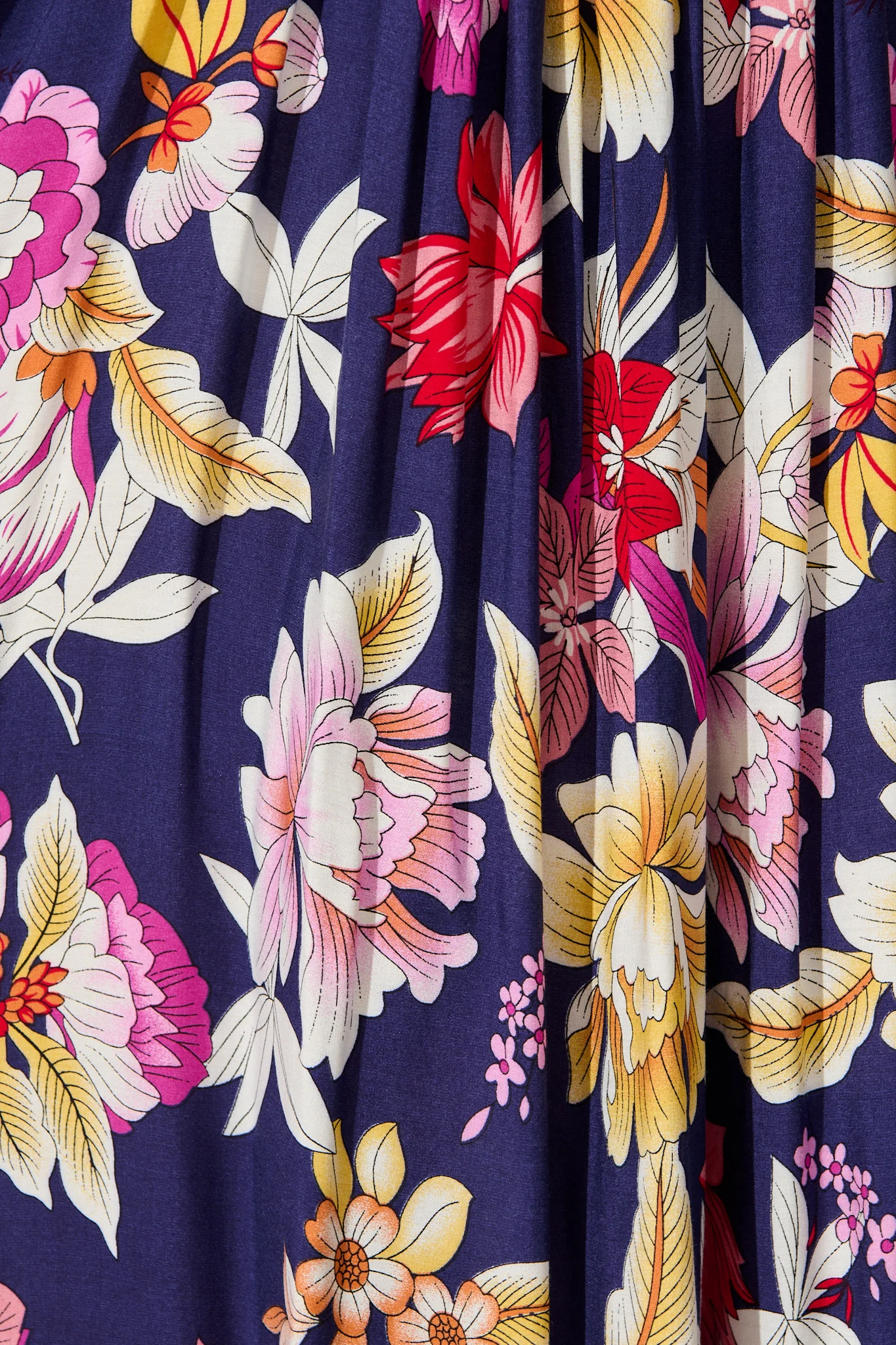 Covey Midi Dress in Navy with Multi Floral - Image 6