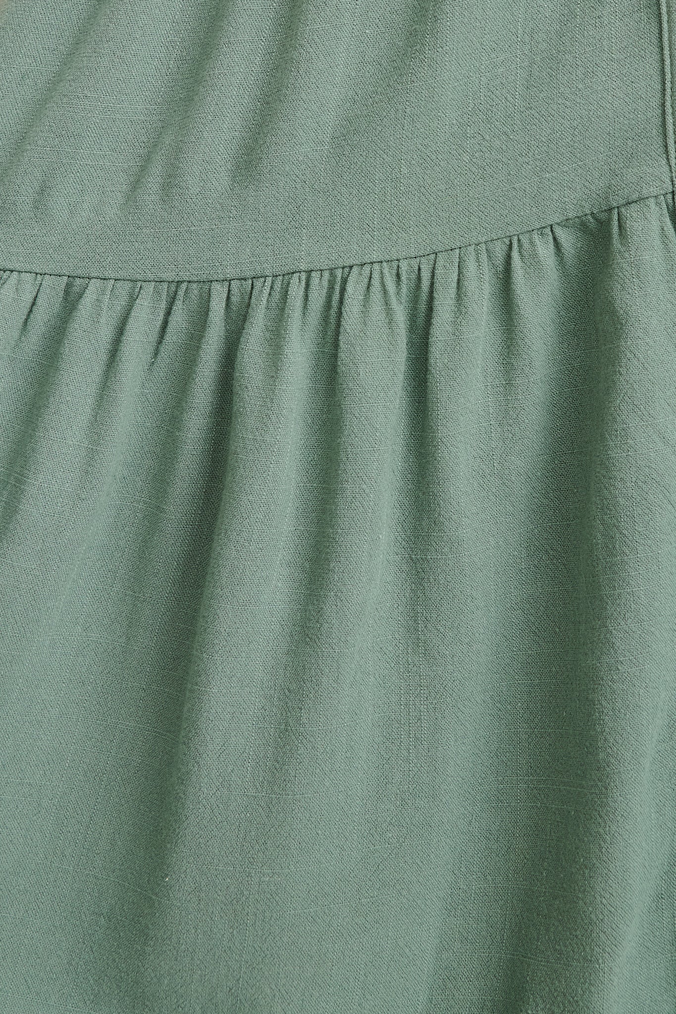Damela Smock Dress in Sage Linen - Image 6