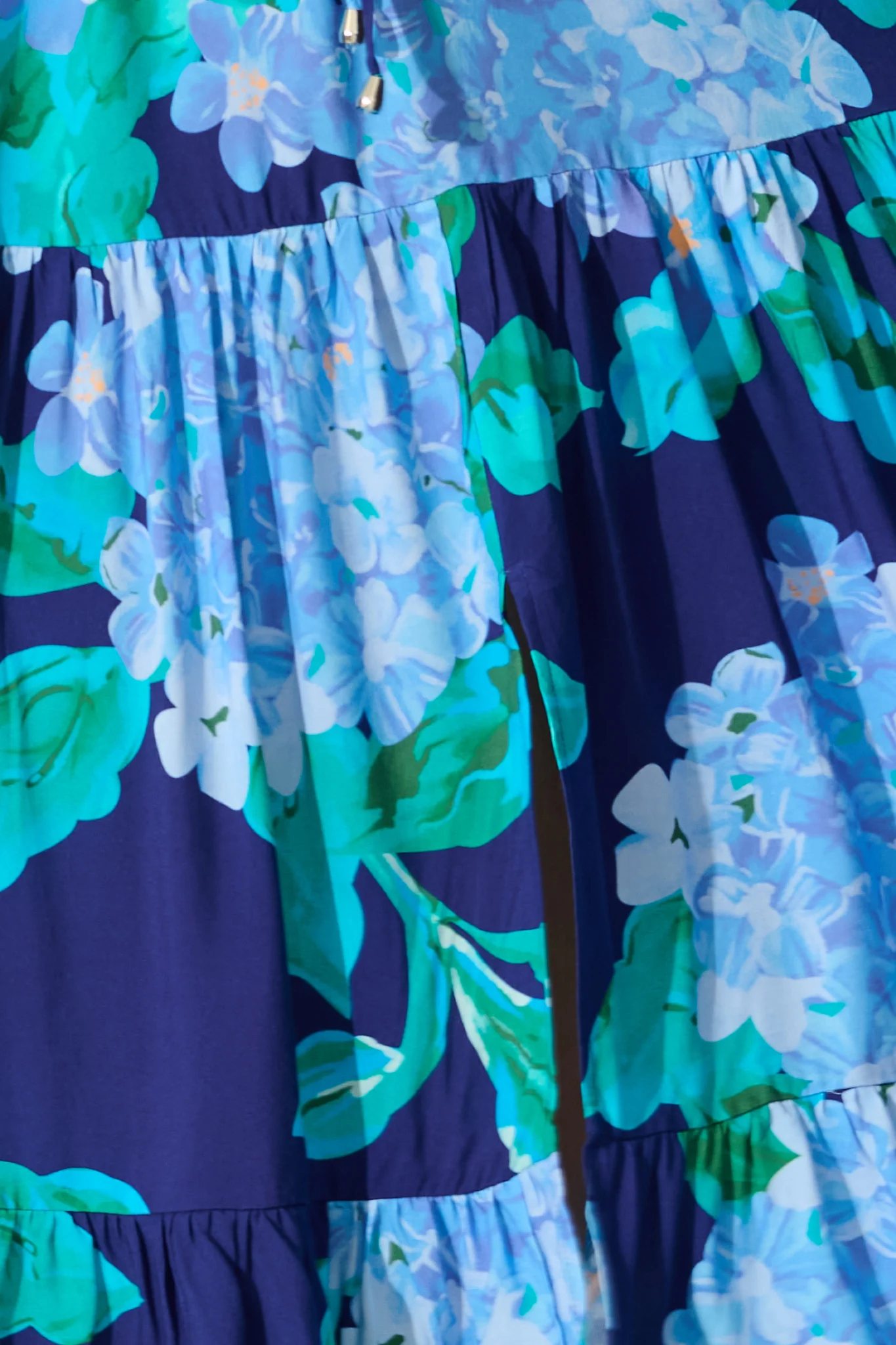 Danielle Midi Dress in Blue Floral - Image 6