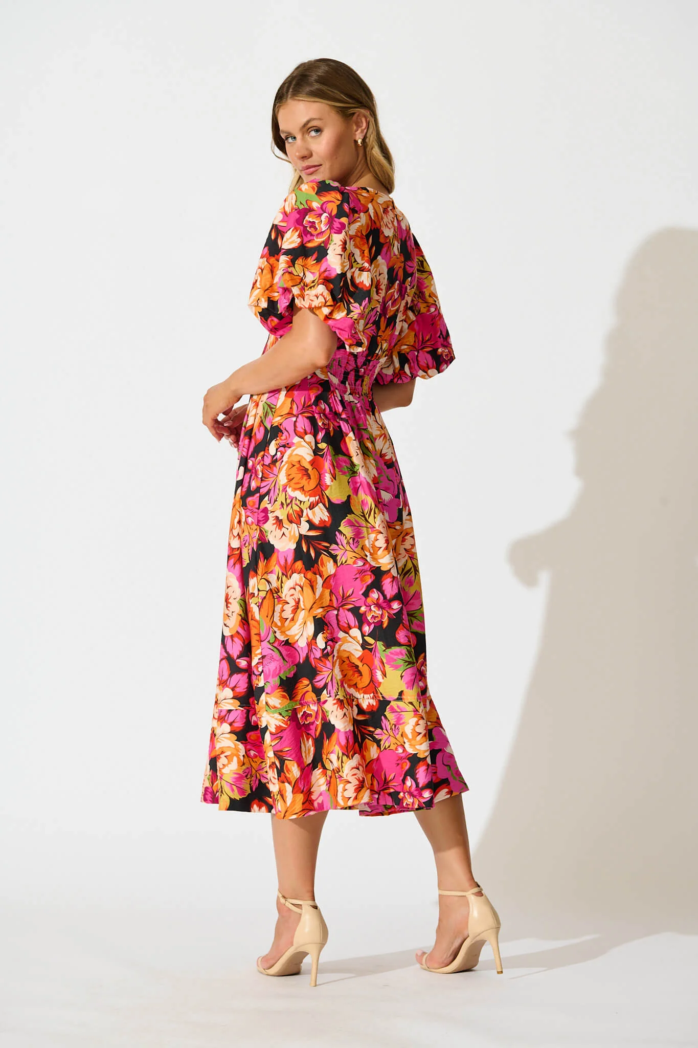 Daydreamer Midi Dress In Multi Floral - Image 4