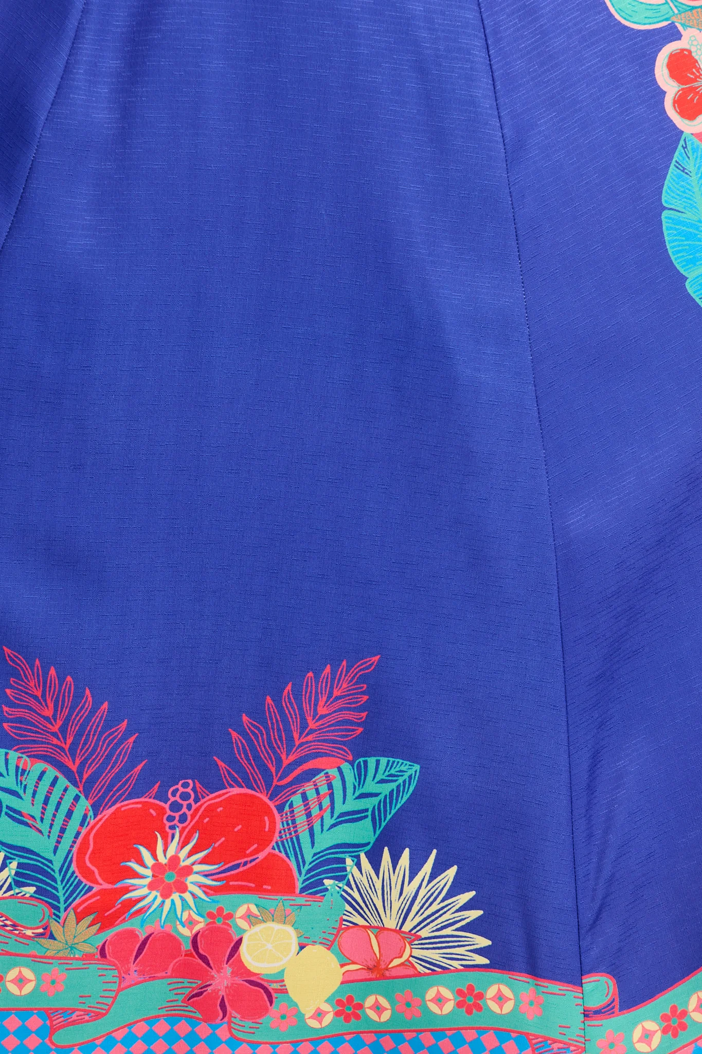 Daylight Dream Maxi Sundress in Blue with Multi Print Linen Blend - Image 14