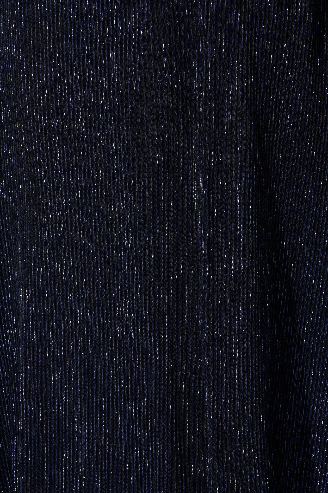 Dazzling One Shoulder Maxi Dress in Navy Lurex - Image 6