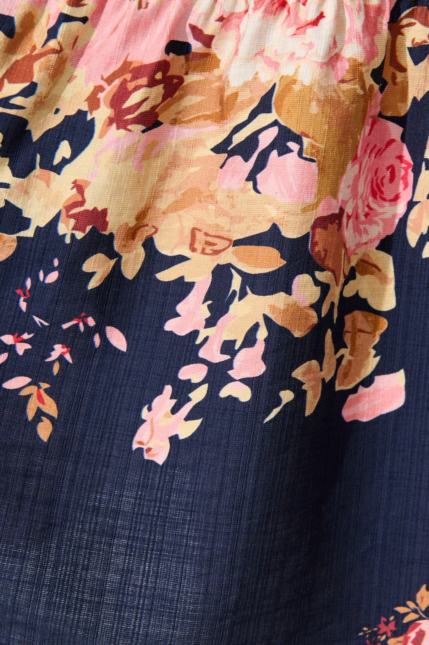 Delia Shirt Dress in Navy with Blush Floral - Image 6