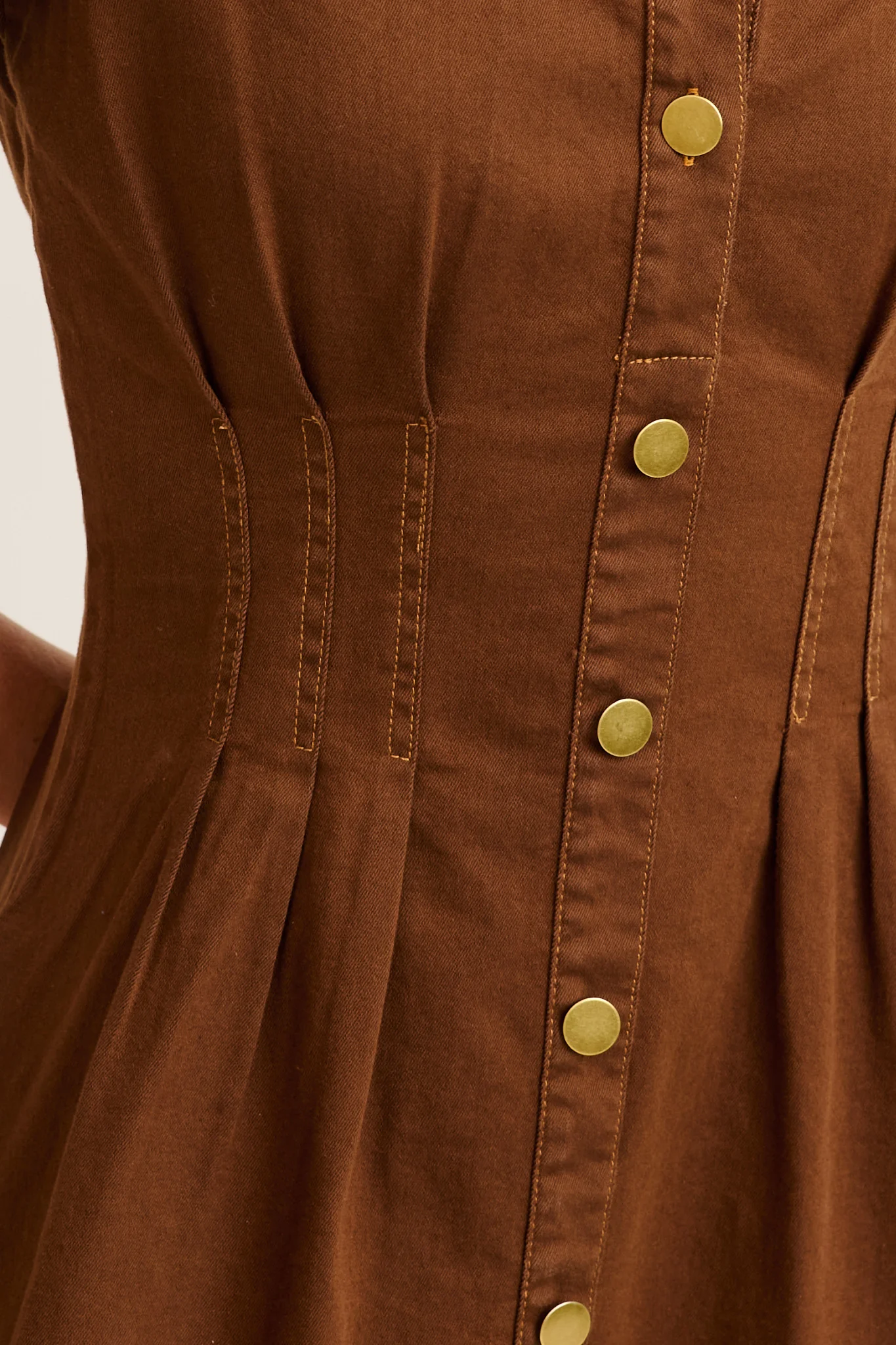 Denim Lover Maxi Dress in Chocolate Denim - Image 5