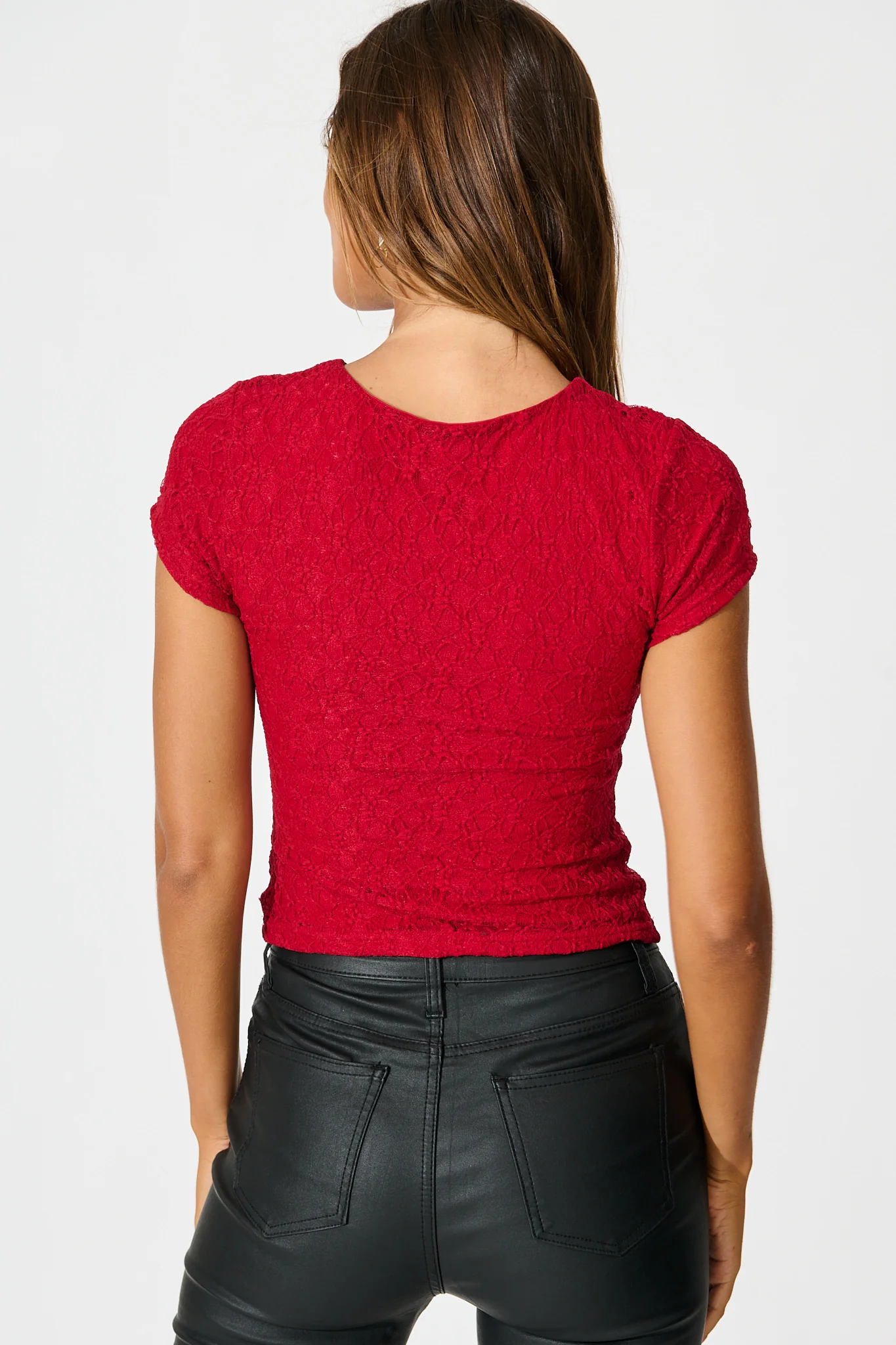 Devoted Top in Red Lace - Image 3