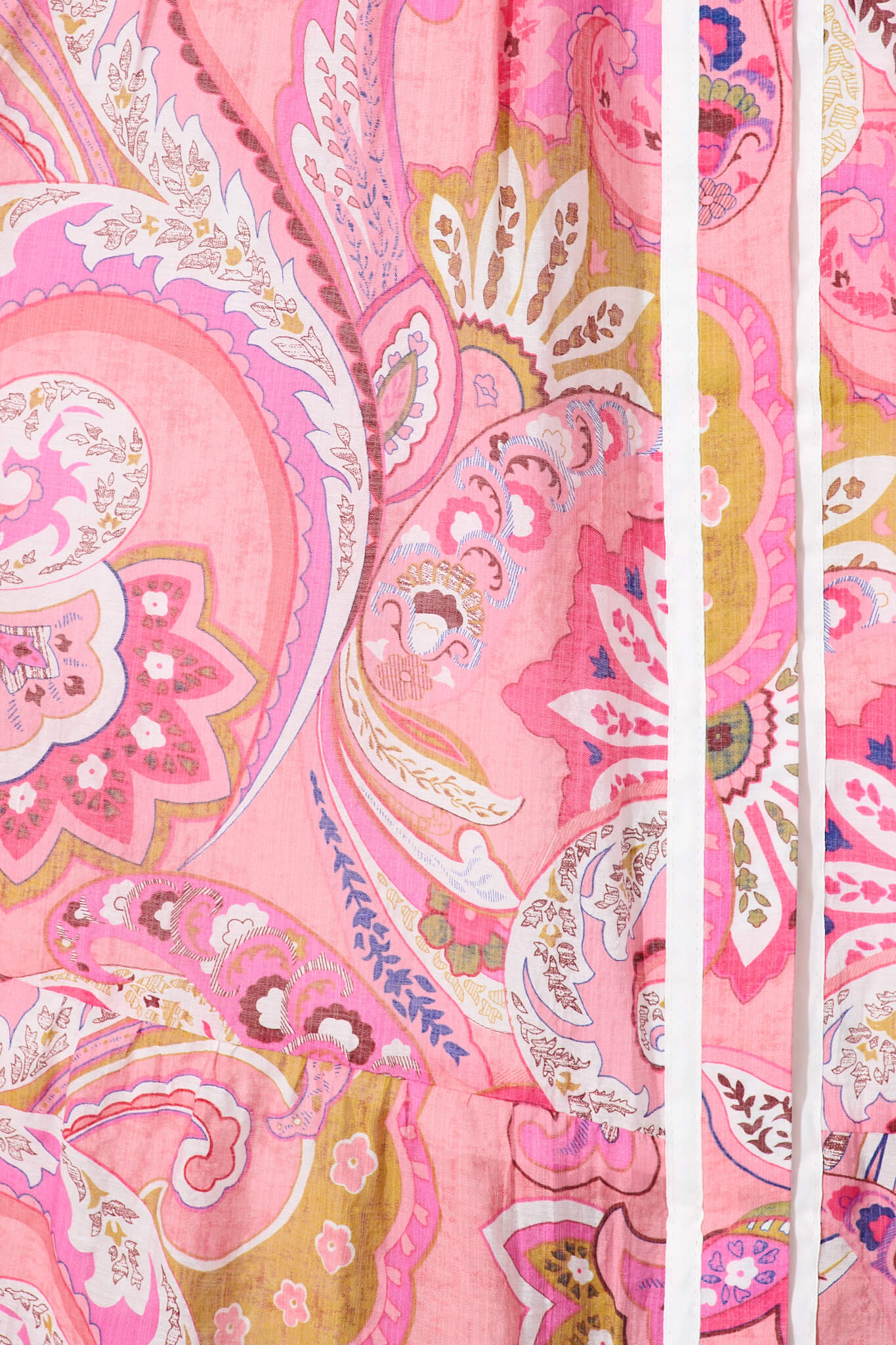 Dion Maxi Shirt Dress In Multi Pink Print - Image 6