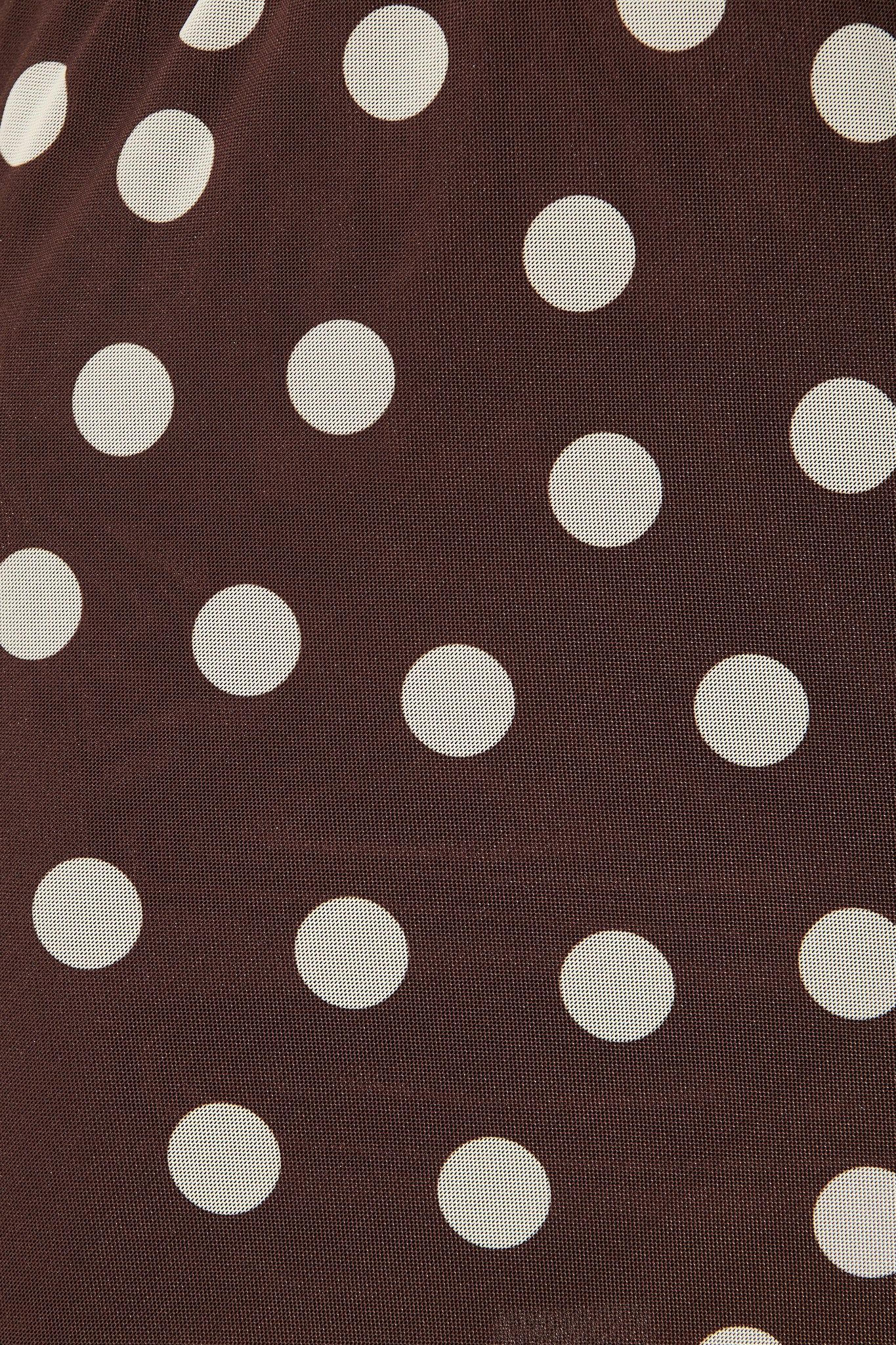 Dotted Moment Maxi Skirt in Brown with White Polka Dot - Image 6