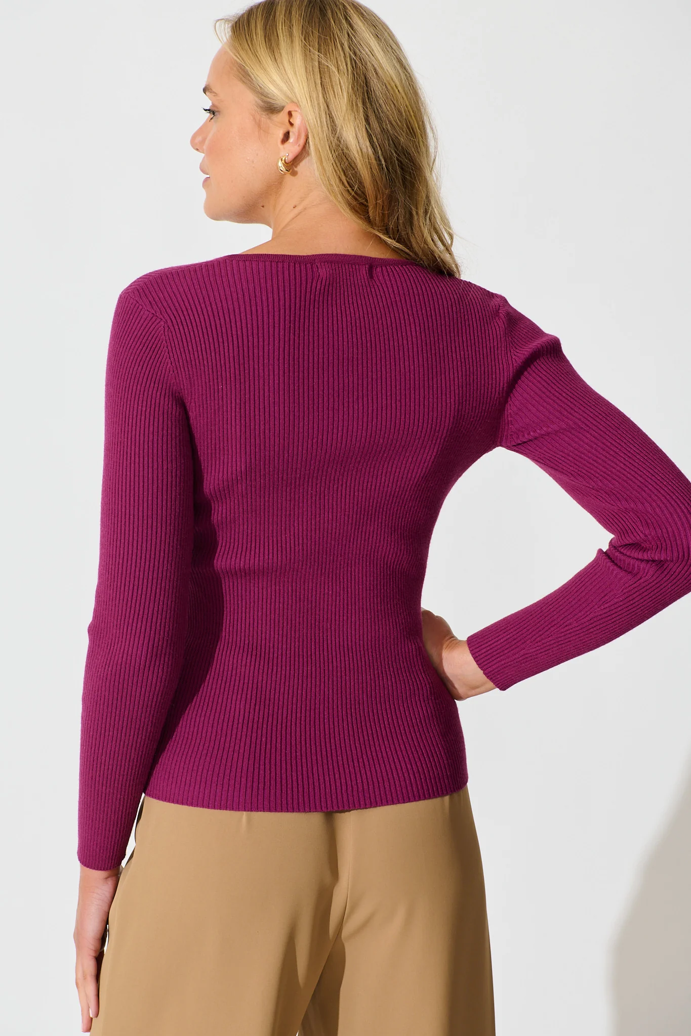 Dover Heights Knit In Wine - Image 3