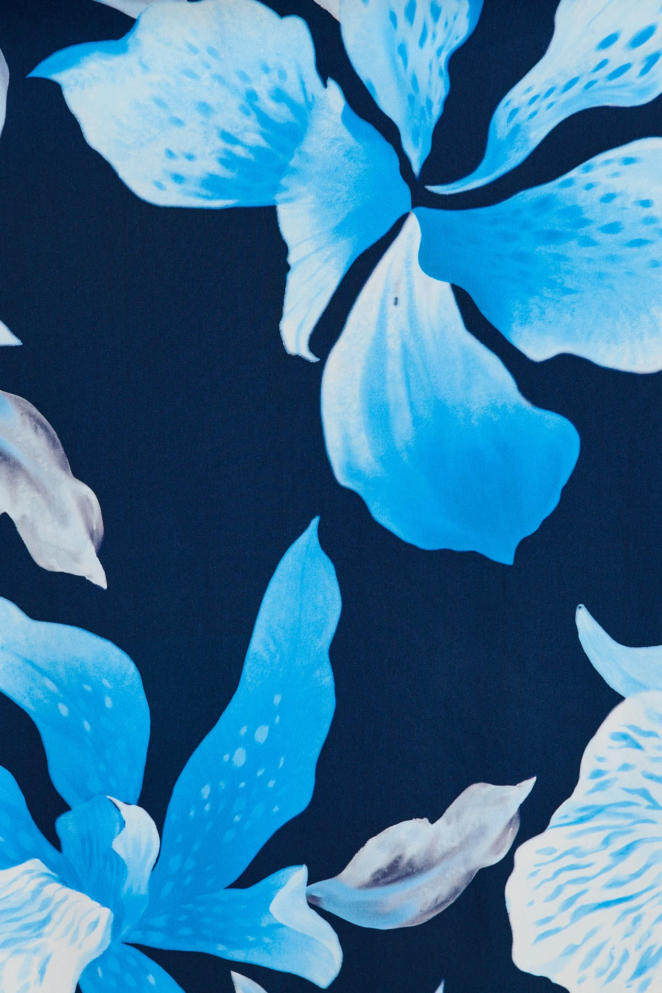 Dreambound Maxi Skirt in Navy with Blue Floral - Image 7