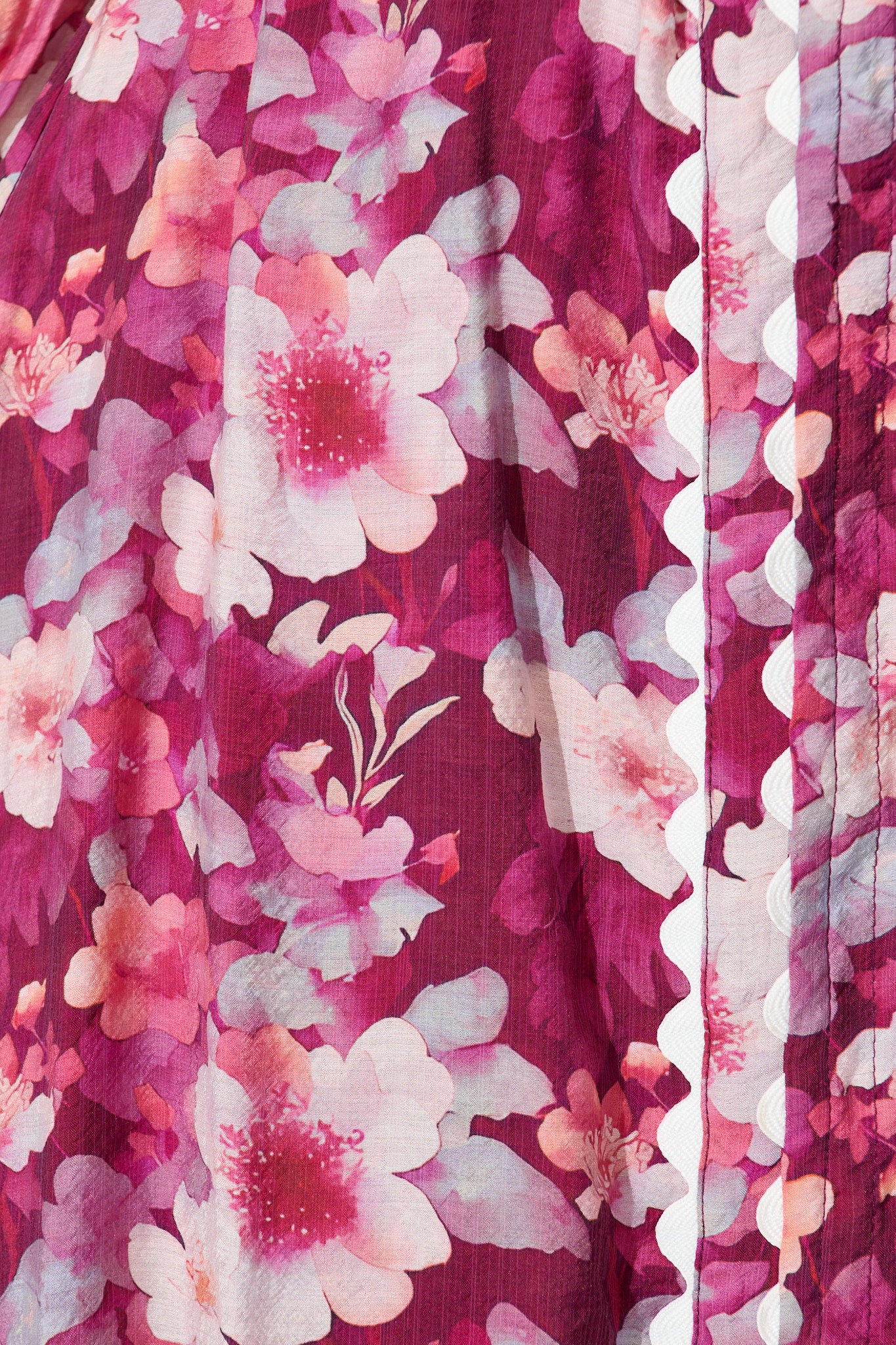 Dreamy Dusk Midi Shirt Dress in Plum Floral - Image 6