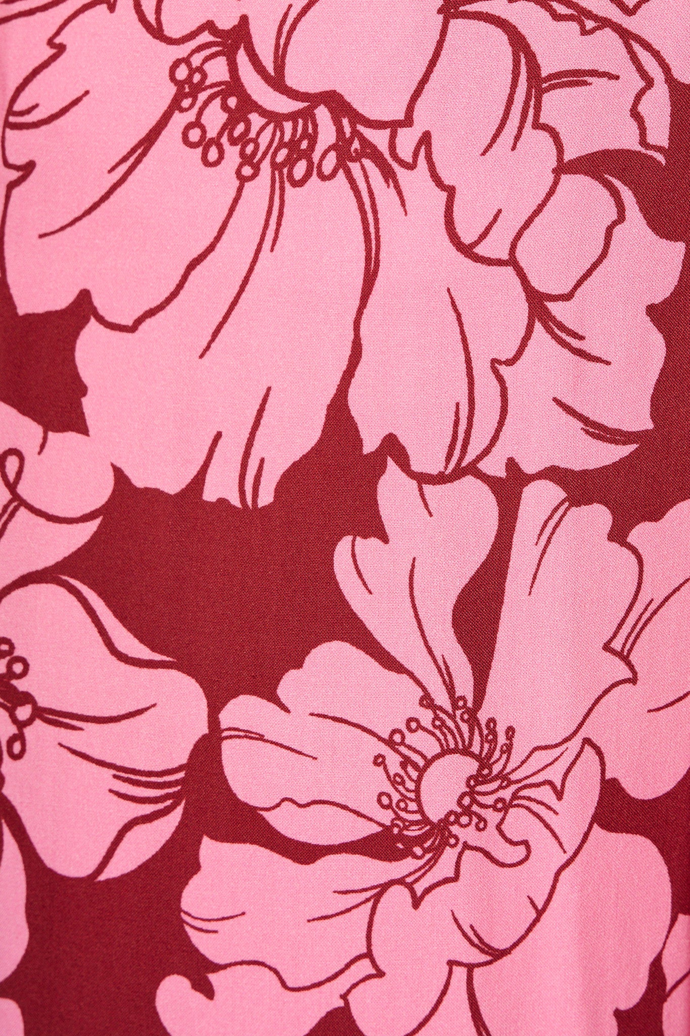 Dreamy Pant in Wine with Pink Floral - Image 9