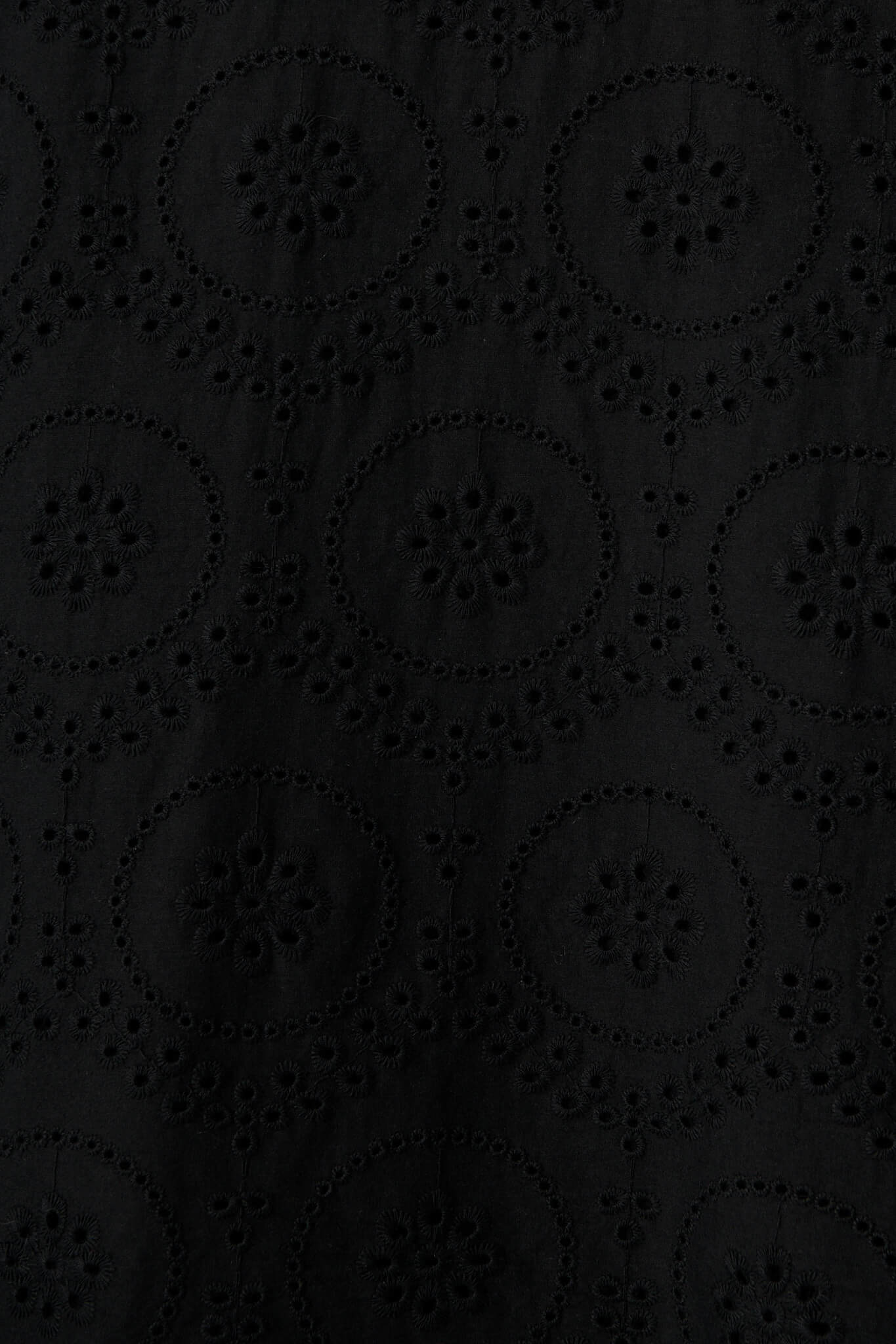 Duchess Maxi Dress In Black Broderie Cotton - Image 6