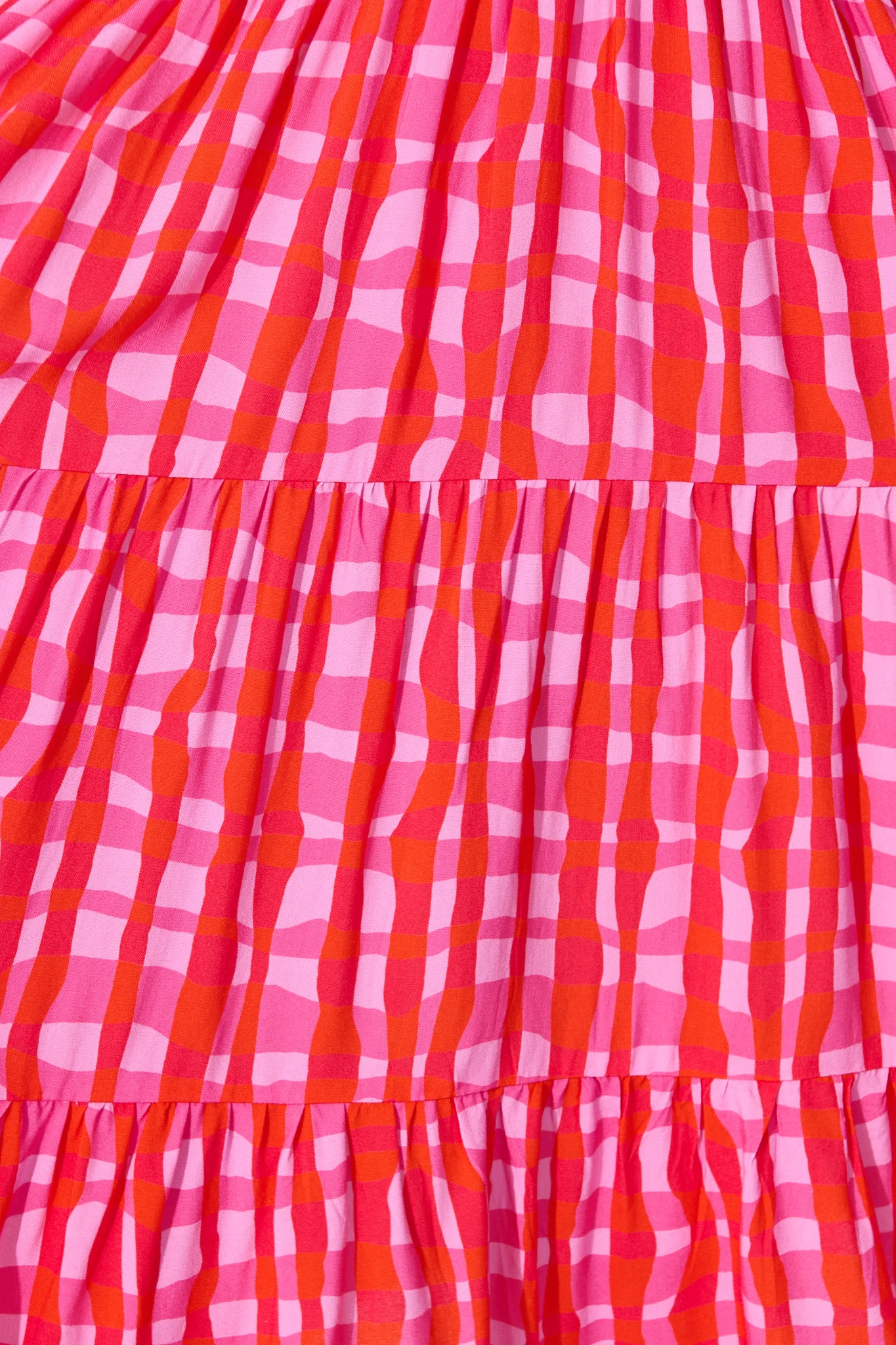 Echo Dress in Multi Pink Gingham - Image 6