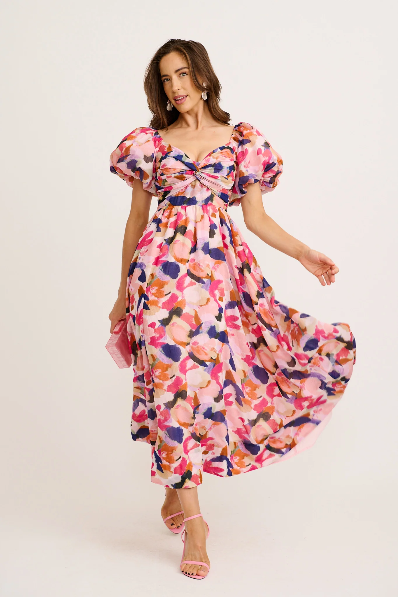 Effortless Luxe Maxi Dress in Multi Print - Image 3