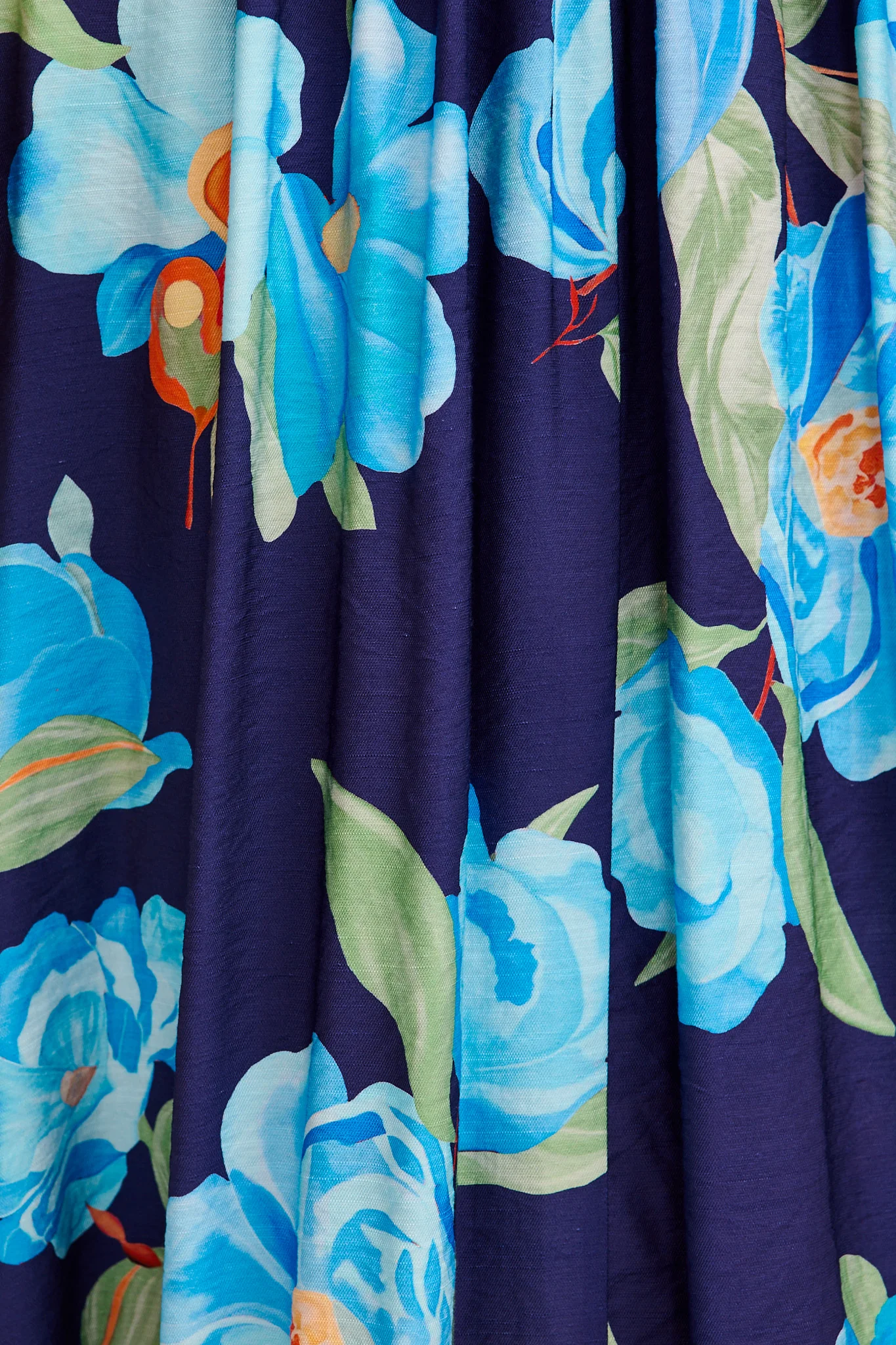 Elegance Echo Maxi Dress in Navy with Blue Floral - Image 6