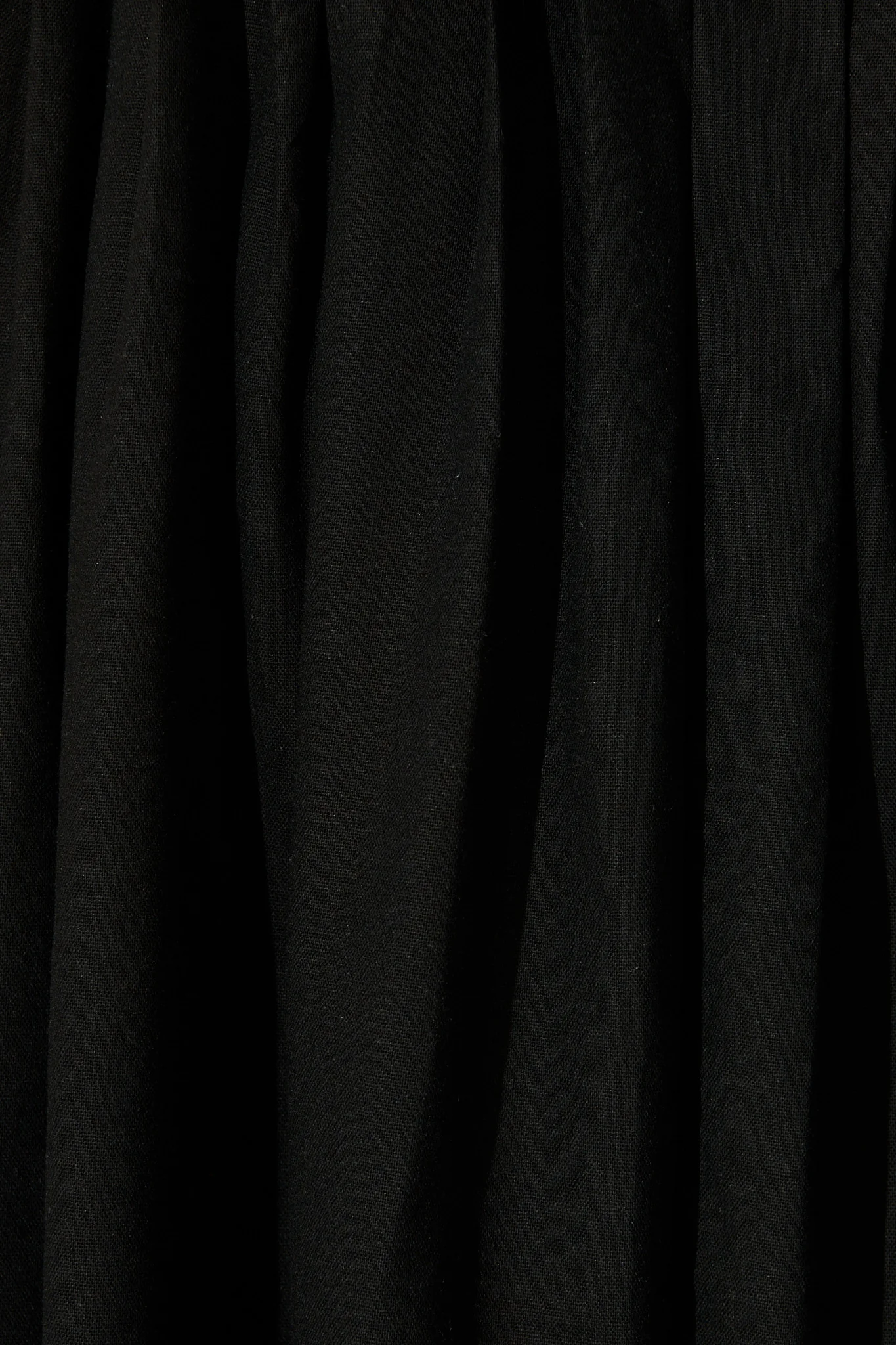 Elisara Tie Front Dress in Black Linen Blend - Image 6