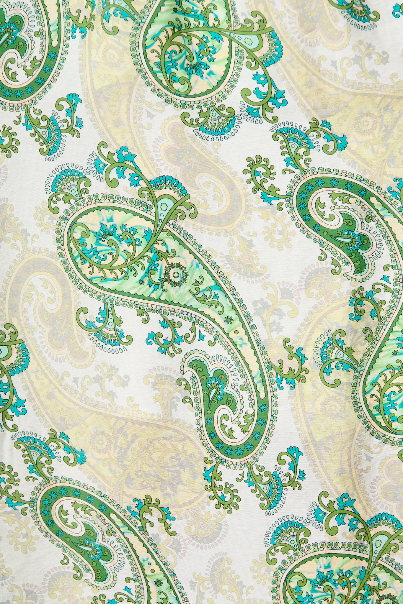 Eliza Maxi Dress in White and Green Leaf Print - Image 6