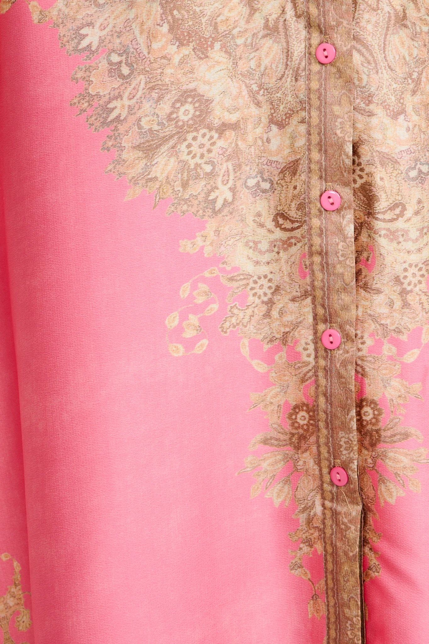Ellen Midi Shirt Dress in Pink with Multi Placement Satin - Image 7