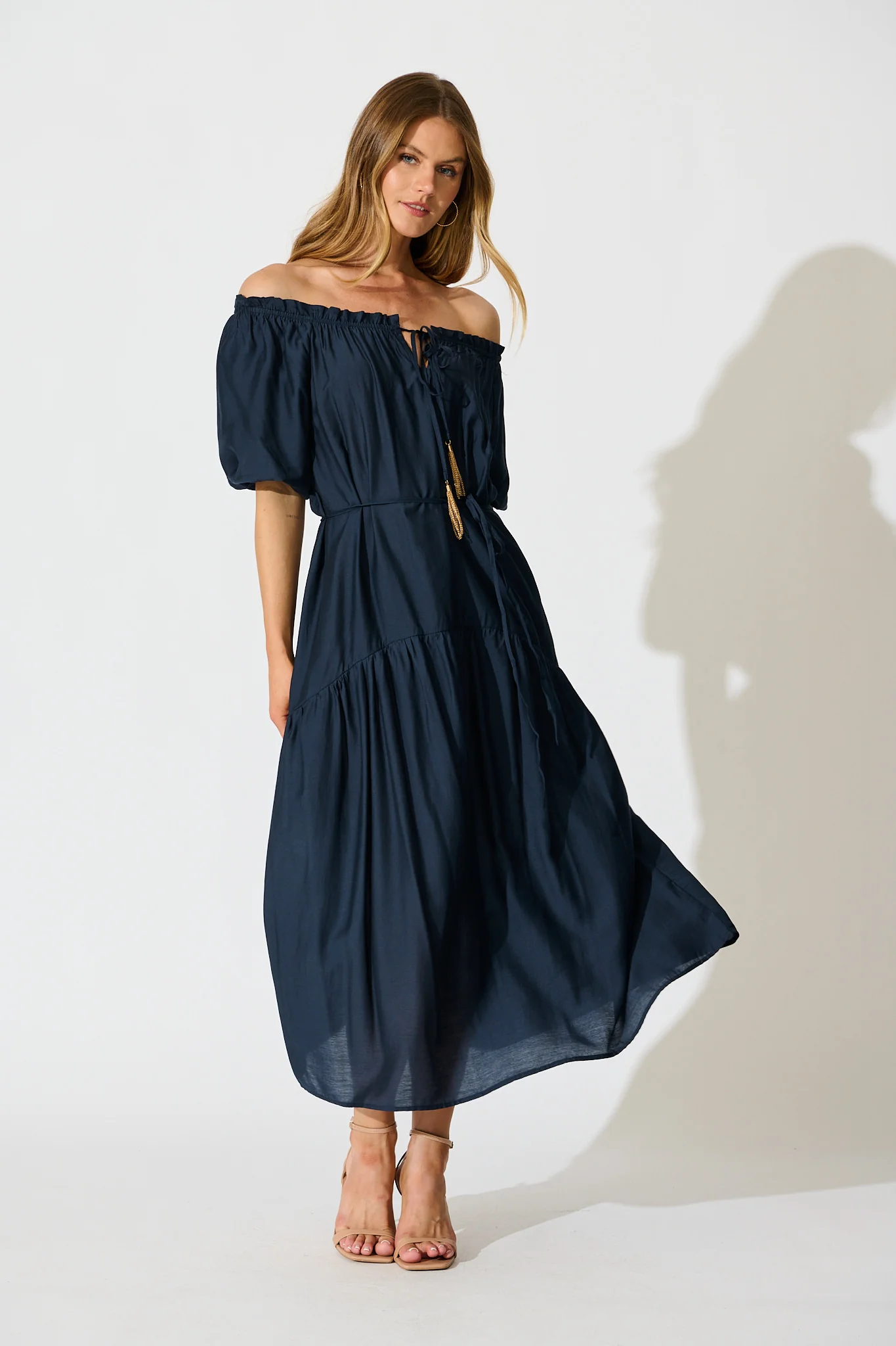 Elliya Maxi Dress In Navy