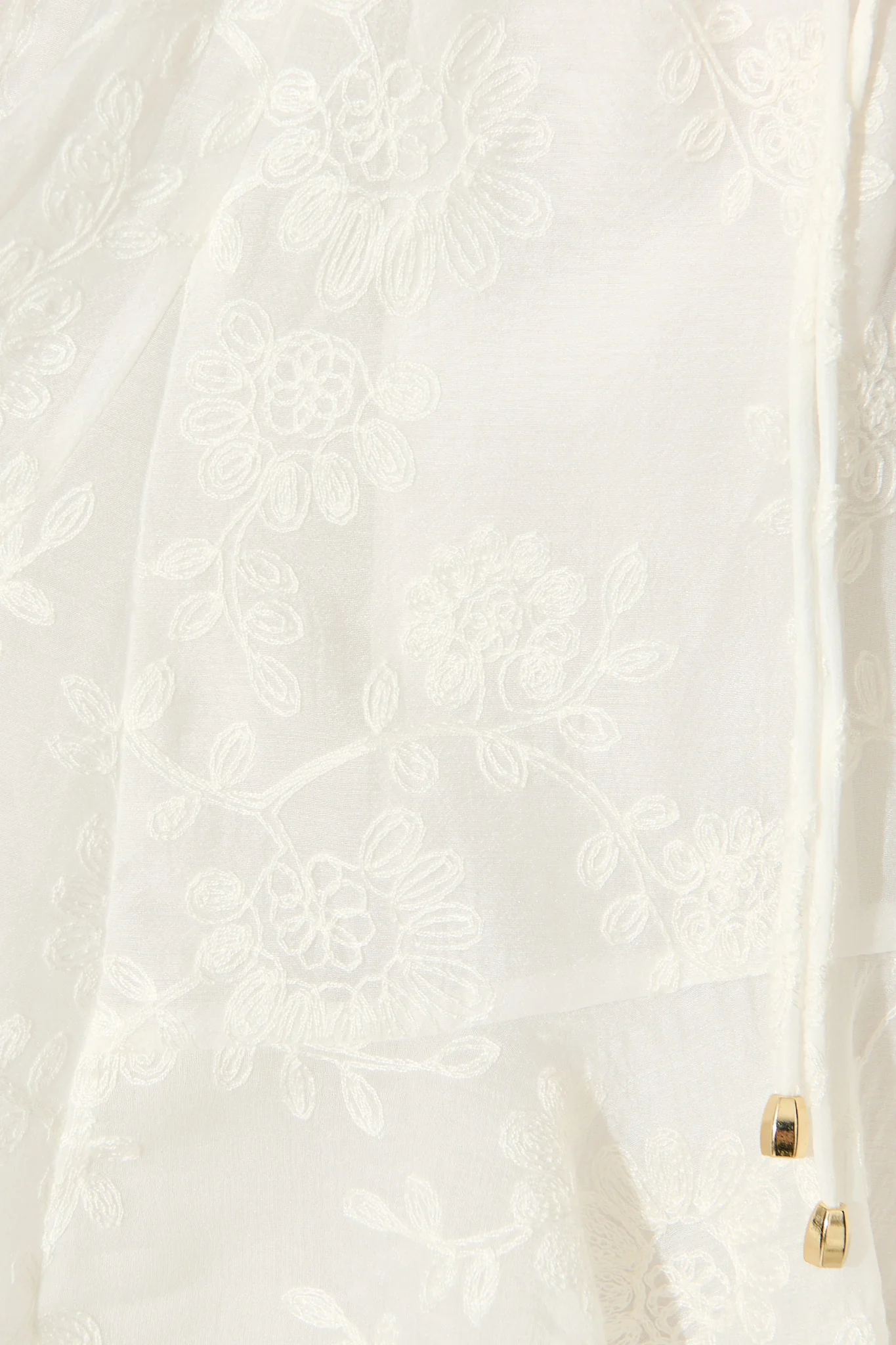 Embroidered Grace Dress in White - Image 12