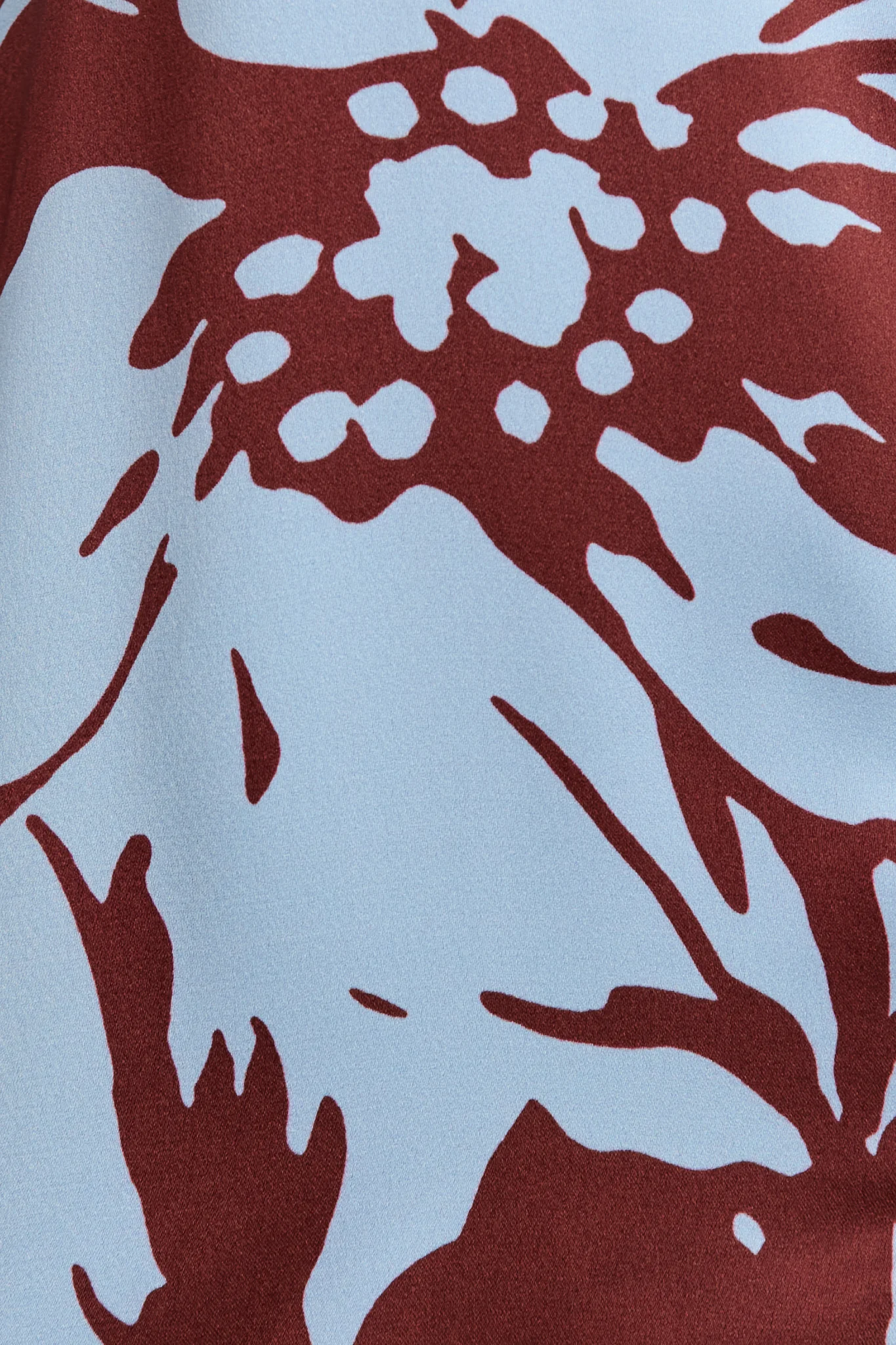 Errands Shirt in Chocolate with Blue Print - Image 7