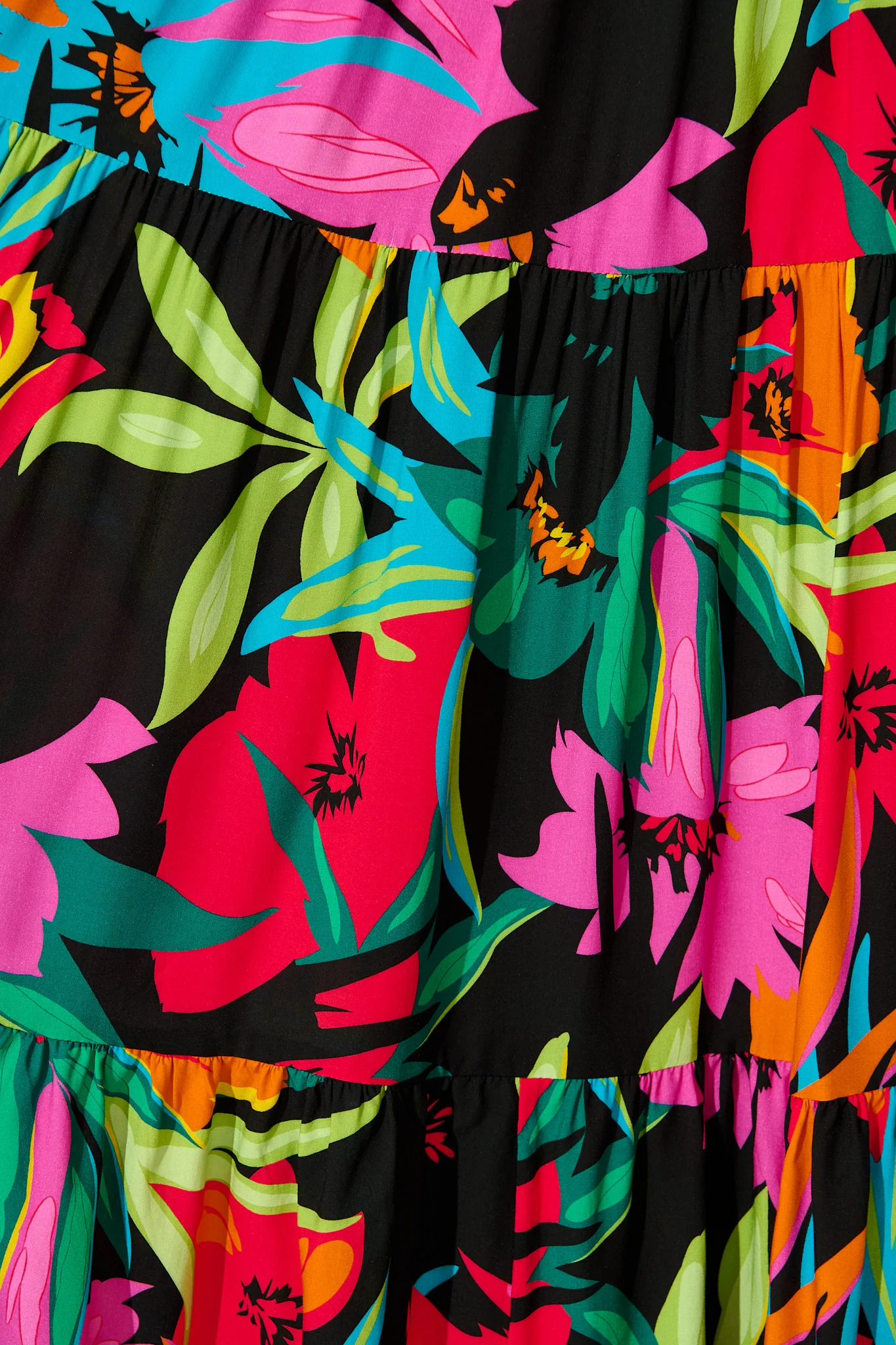 Evangelina Maxi Sundress In Black Multi Floral - Image 6