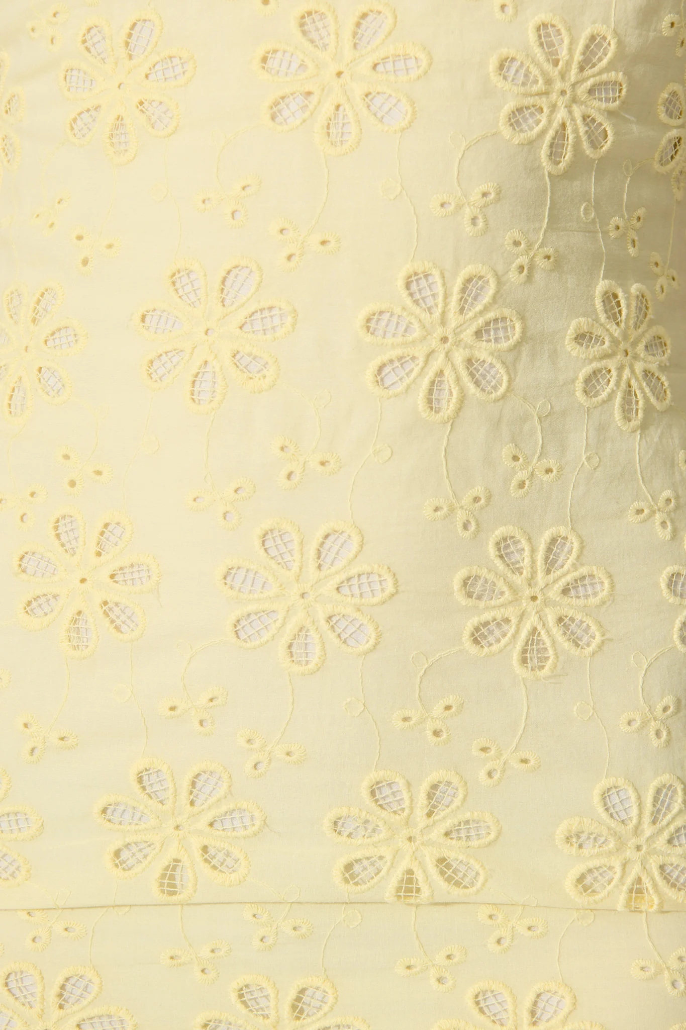 Evani Sundress in Butter Yellow Cotton Broderie - Image 7