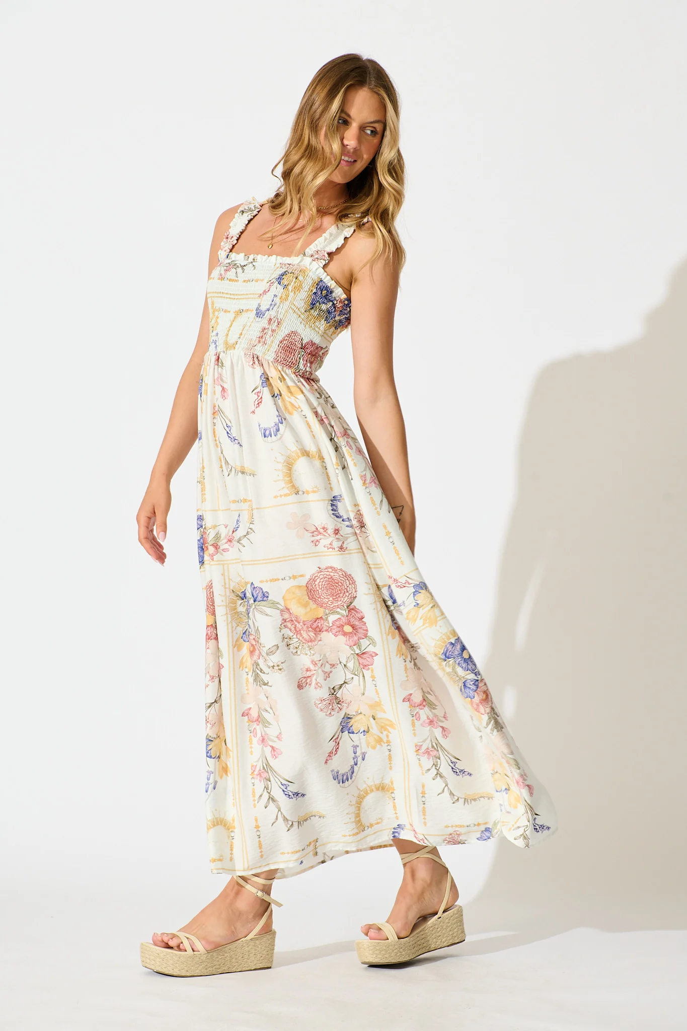 Evanston Maxi Dress in Vintage Floral Print - Image 3