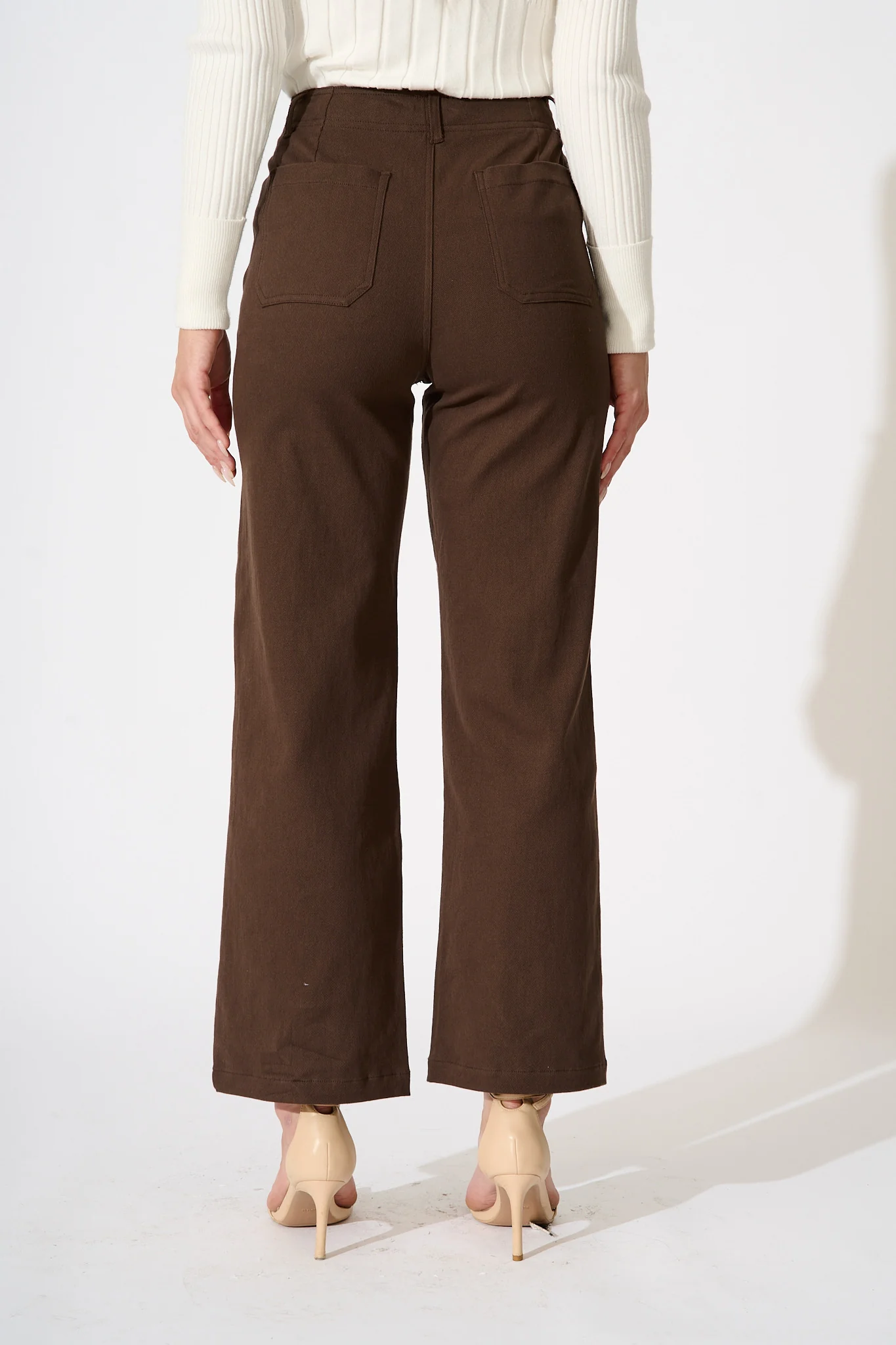 Ezra Jean in Chocolate Cotton Blend - Image 3