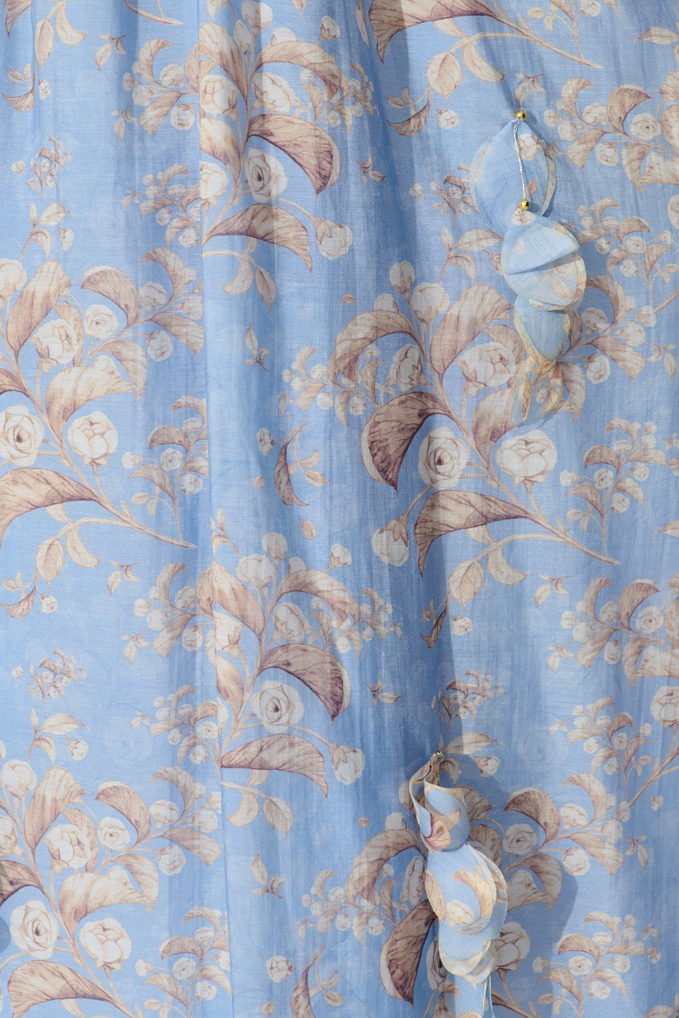 Faded Botanica Maxi Dress in Blue Floral - Image 8