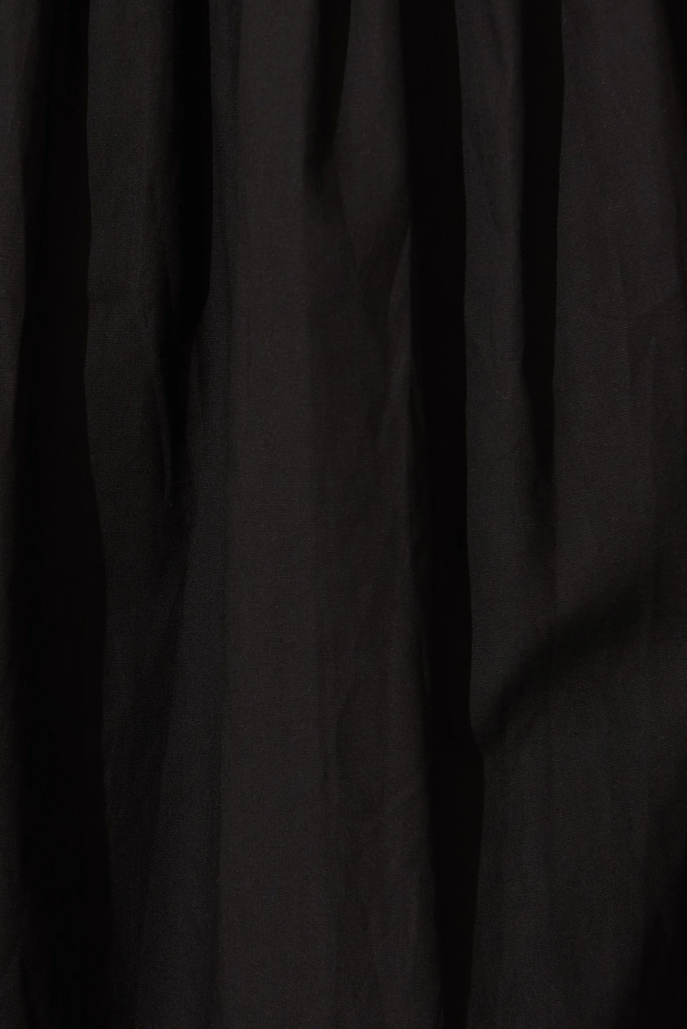 Fairfax Midi Shirt Dress In Black Cotton - Image 7
