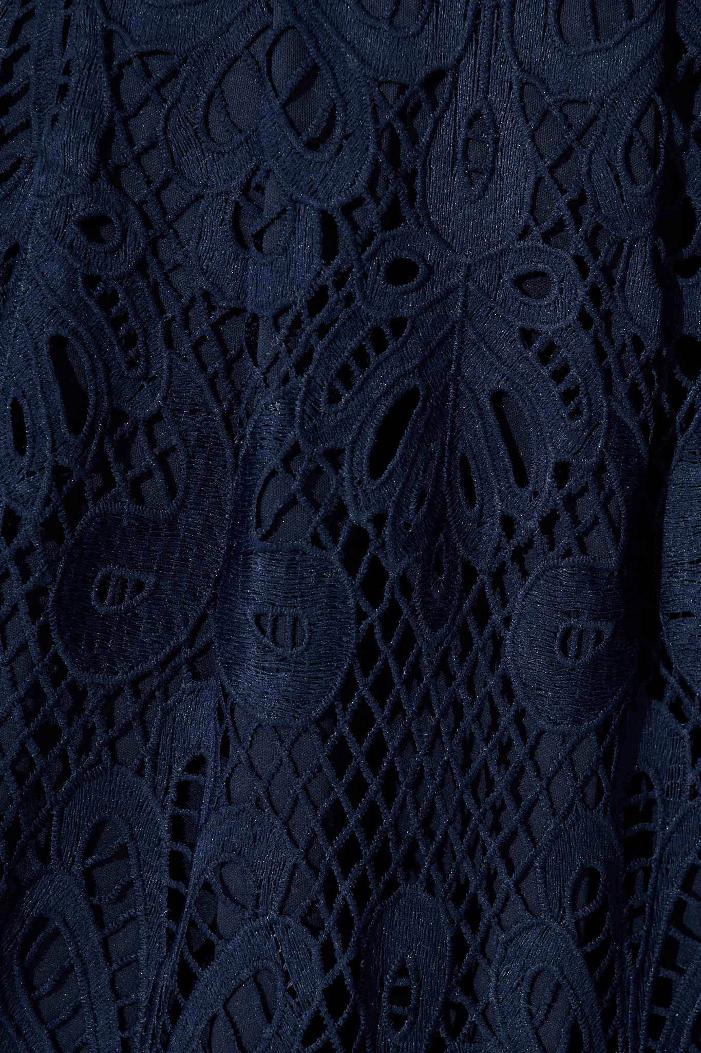 Falling for you Lace Dress in Navy - Image 11