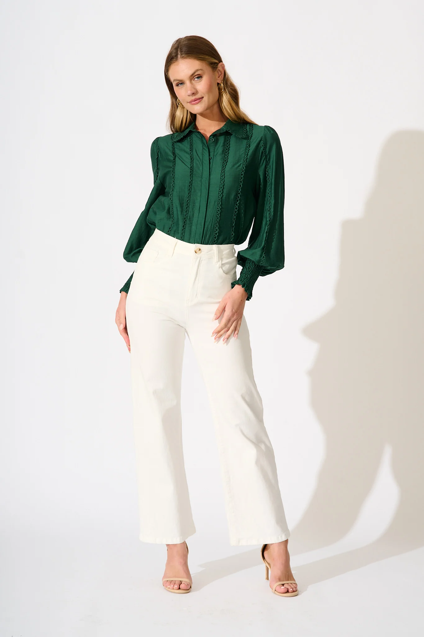 Farah Shirt in Emerald - Image 4
