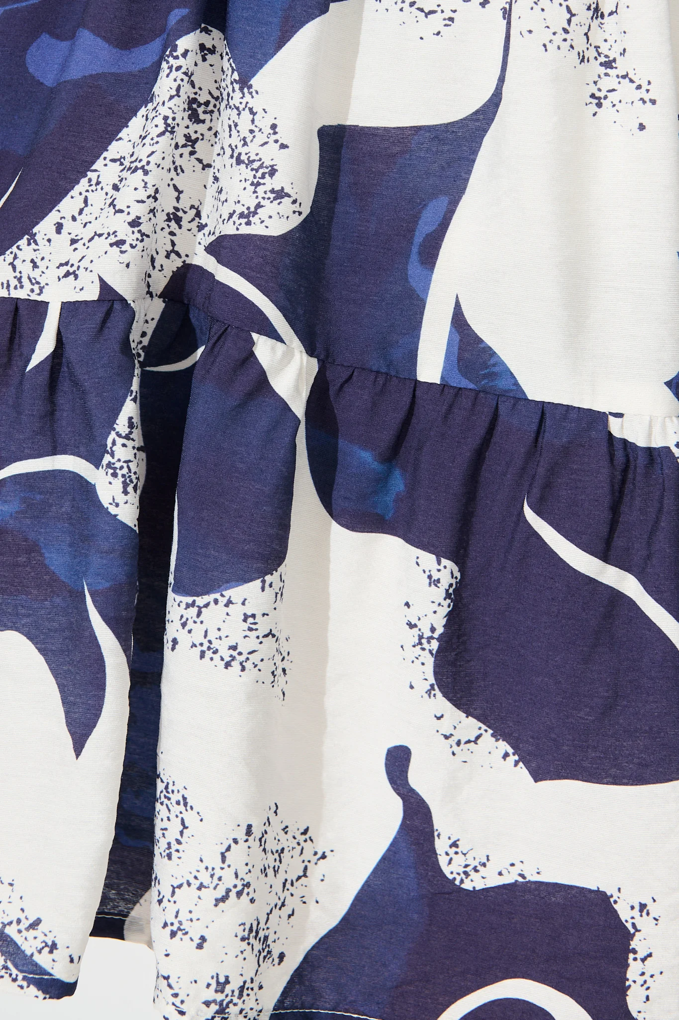 Faye Dress in Navy with White Print - Image 6