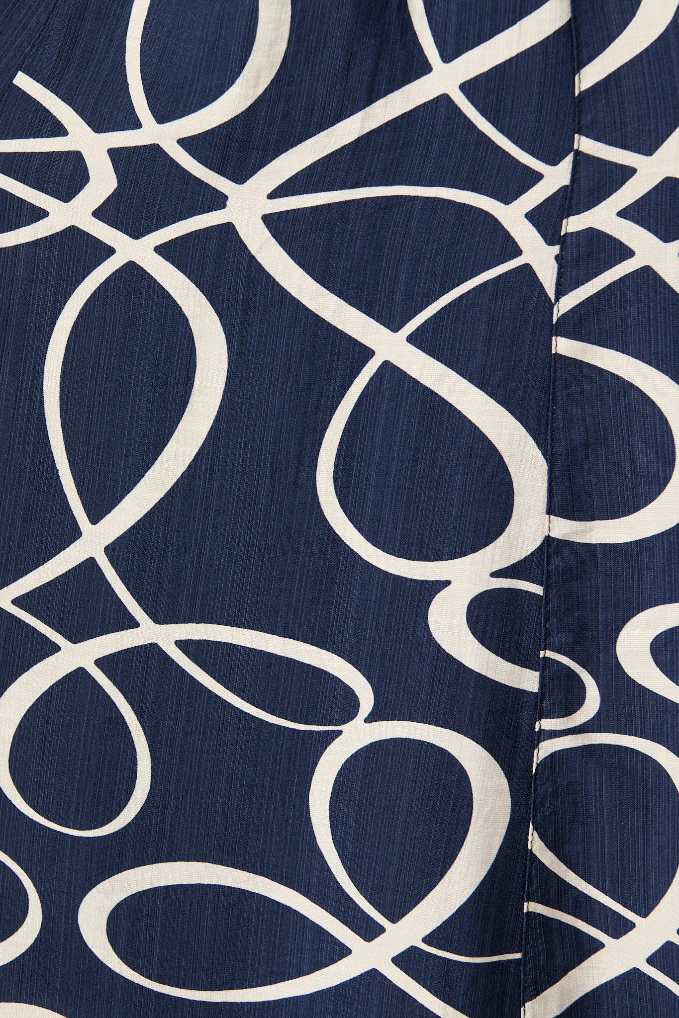 Fergie Midi Dress in Navy Geometric Print - Image 10