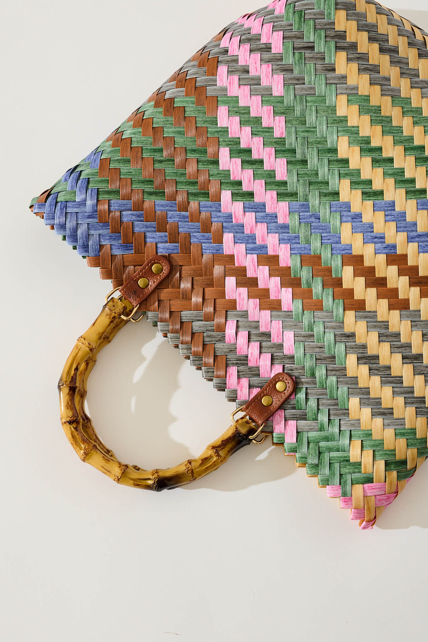 Fiesta Tote Bag In Multi Rattan - Image 5