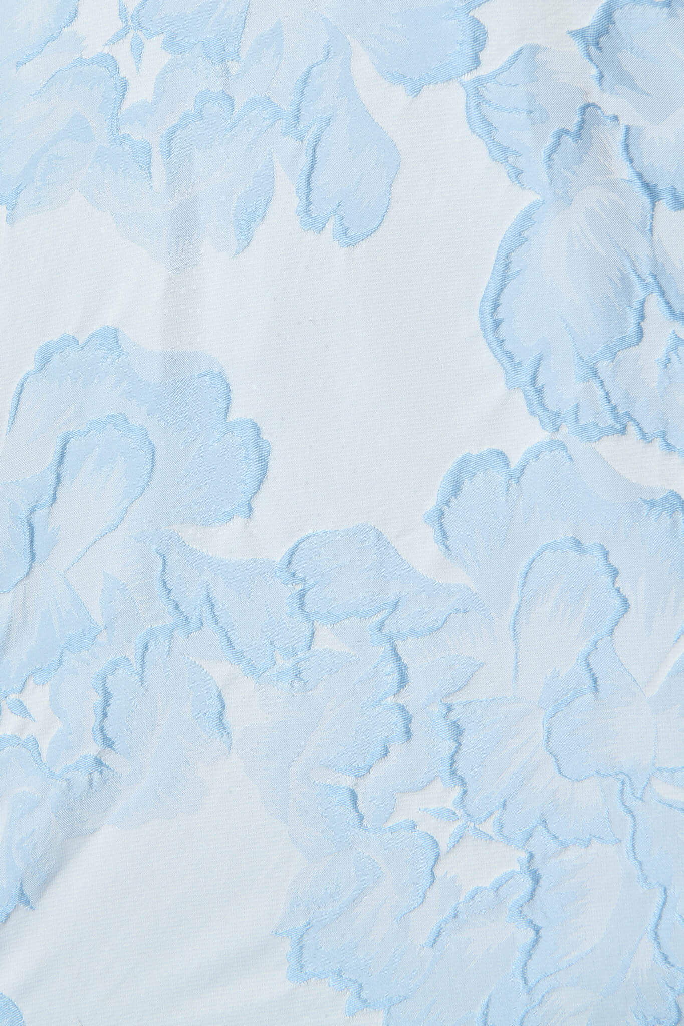 Fione Shirt Dress in Pale Blue Floral Jacquard - Image 6