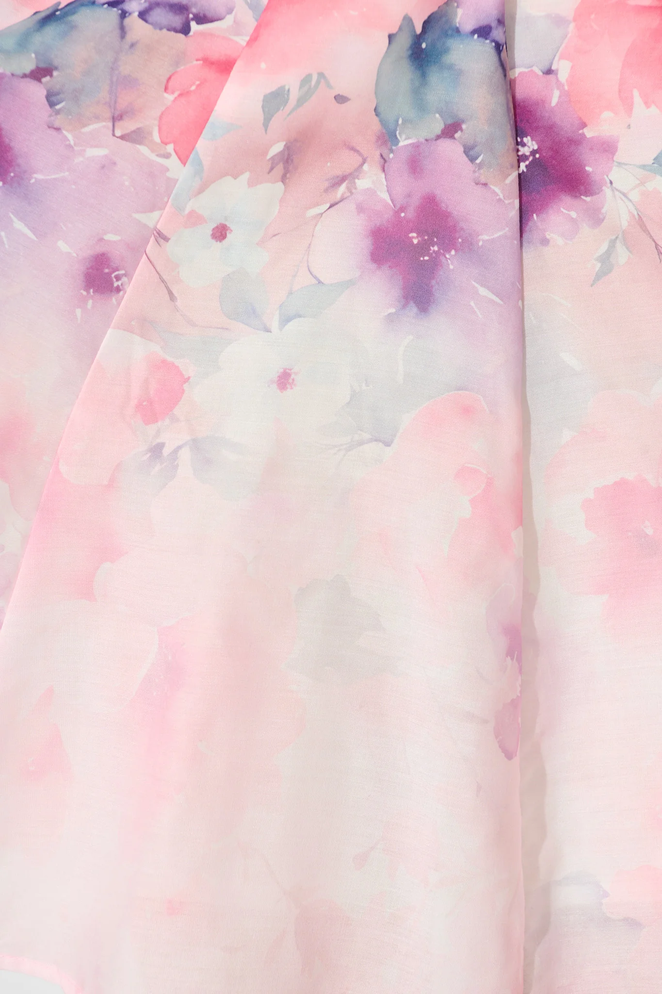 Floral Rhapsody Dress in Pink with Multi Floral Cotton Blend - Image 6