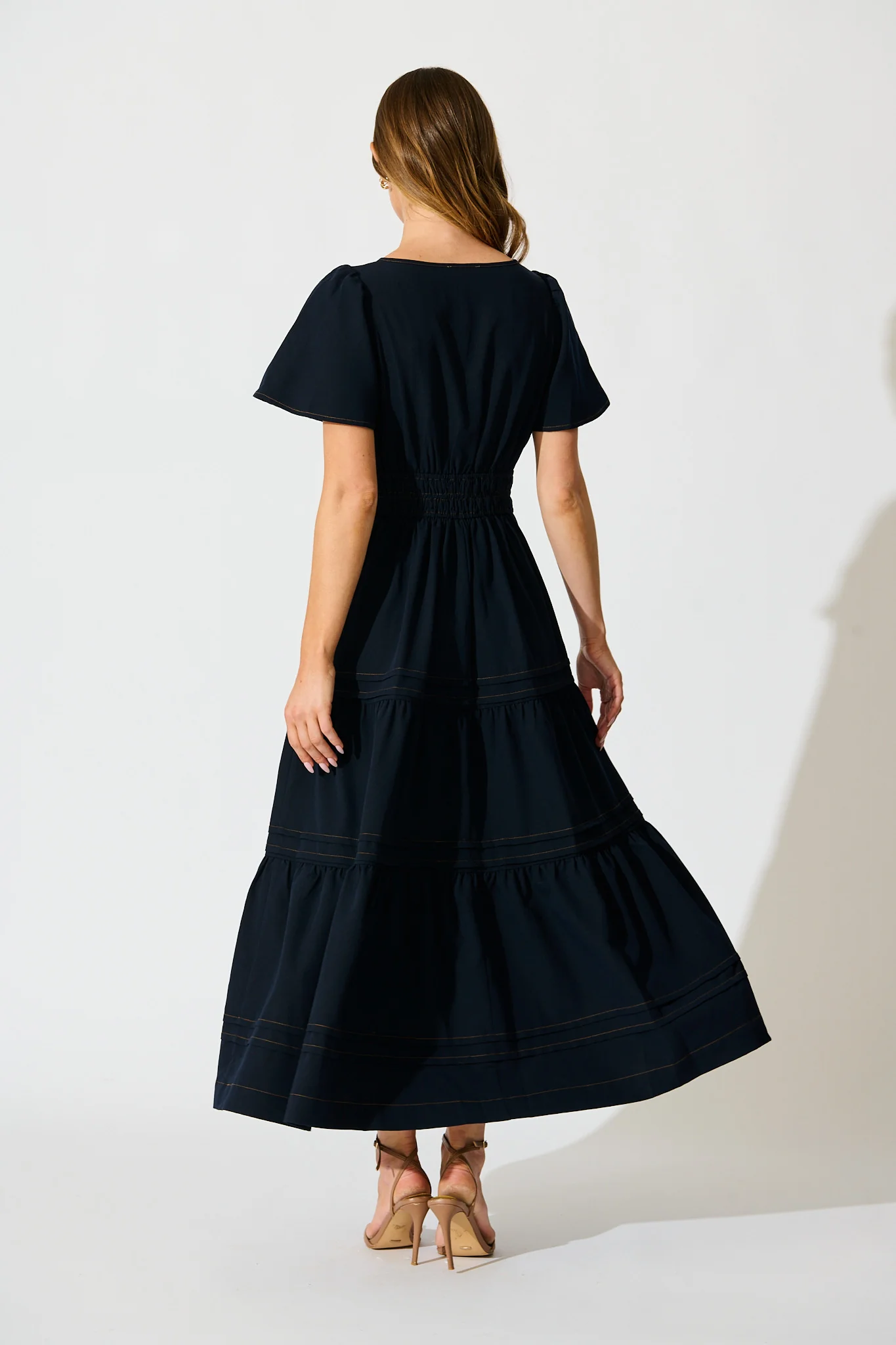 Florencia Maxi Dress in Navy - Image 4