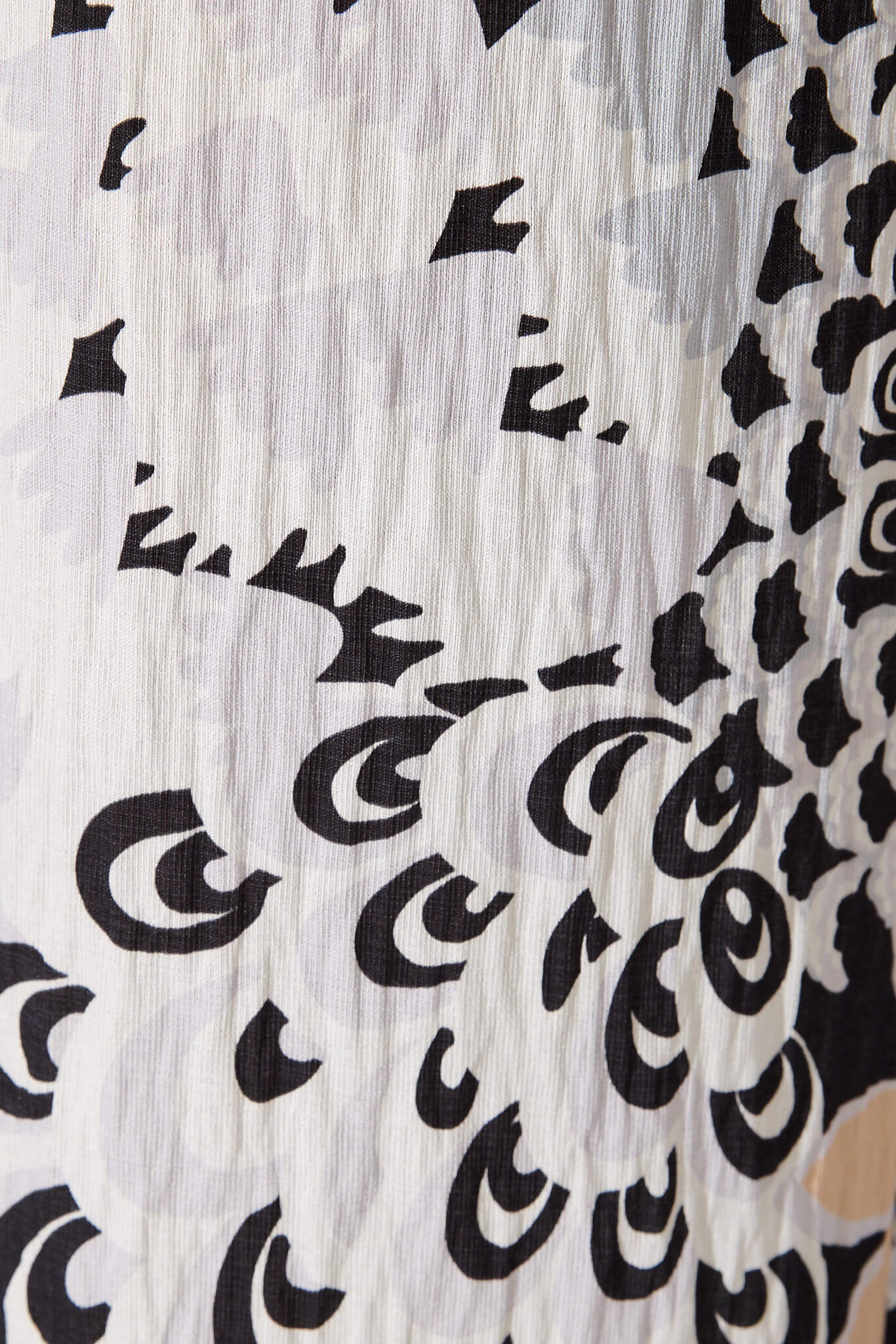 Forsythia Pant In Black With Beige Print - Image 6